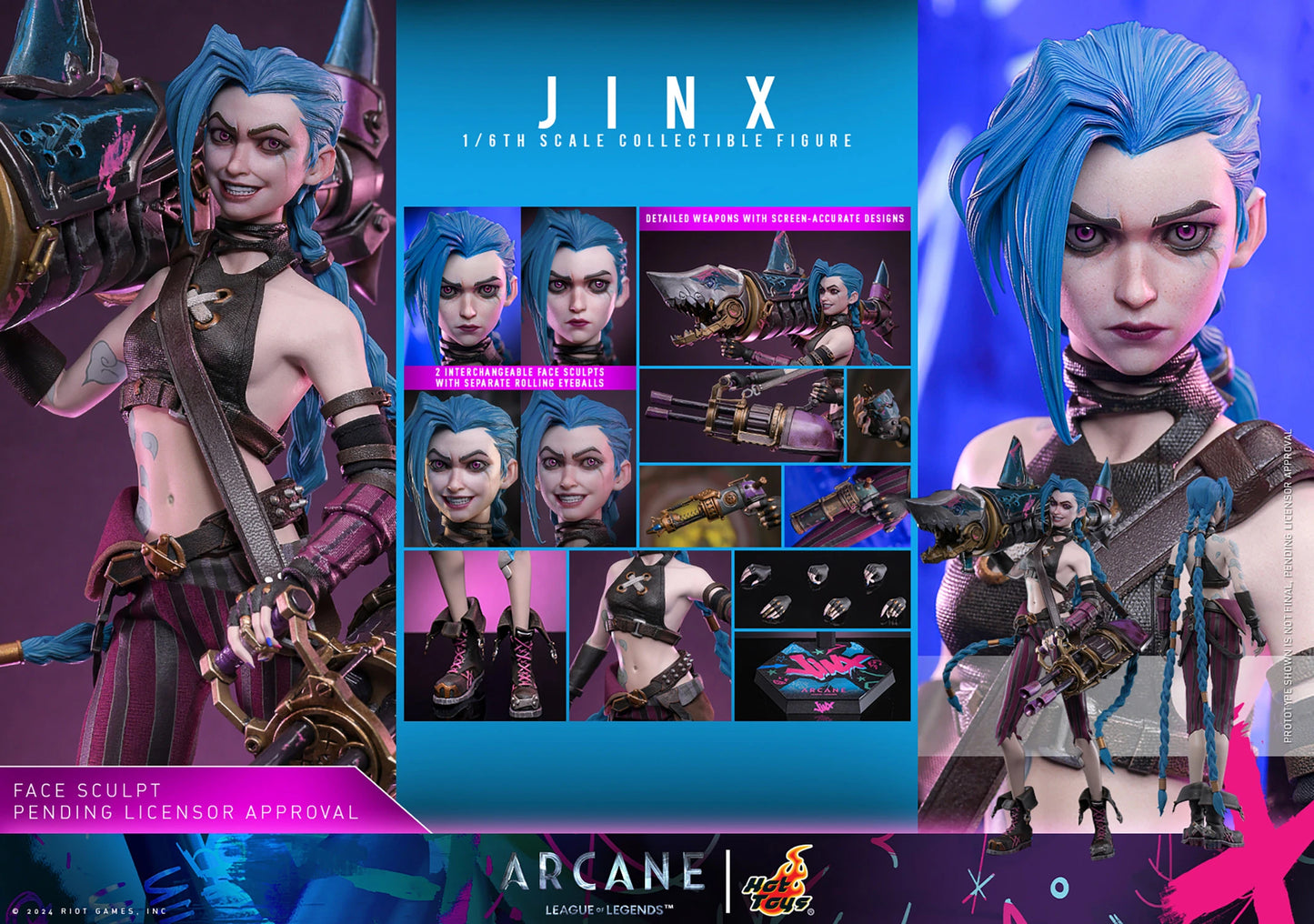 PRE-ORDER Hot Toys Arcane Jinx Sixth Scale Figure