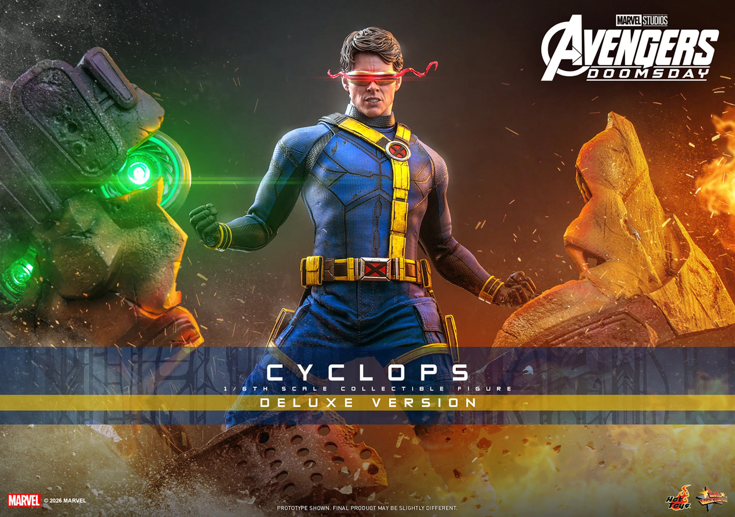 PRE-ORDER Hot Toys Marvel Avengers Doomsday Cyclops Deluxe Edition 1/6 Scale Figure
