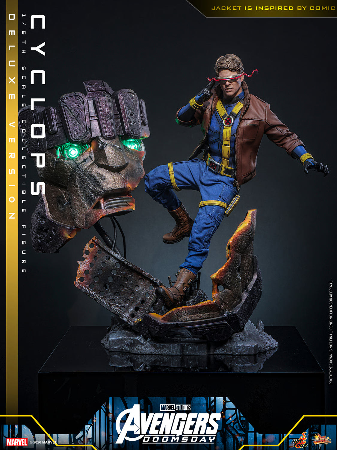 PRE-ORDER Hot Toys Marvel Avengers Doomsday Cyclops Deluxe Edition 1/6 Scale Figure