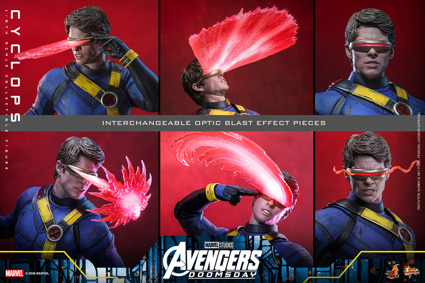 PRE-ORDER Hot Toys Marvel Avengers Doomsday Cyclops Standard Edition 1/6 Scale Figure