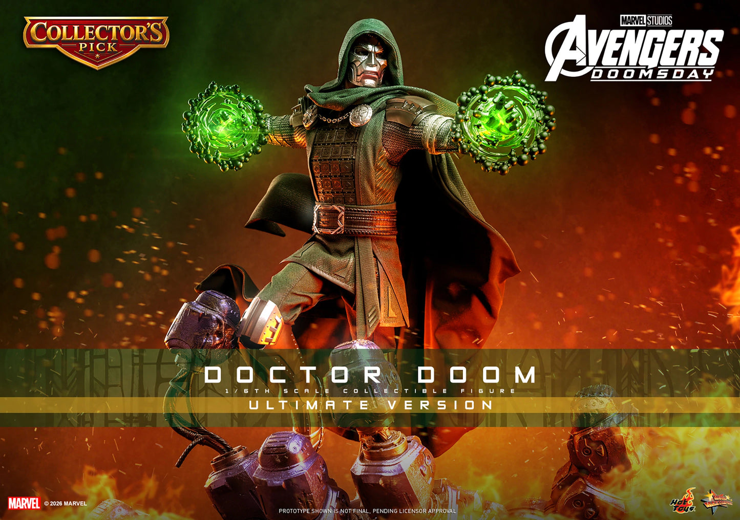 PRE-ORDER Hot Toys Marvel Avengers Doomsday Doctor Doom Ultimate Edition 1/6 Scale Figure