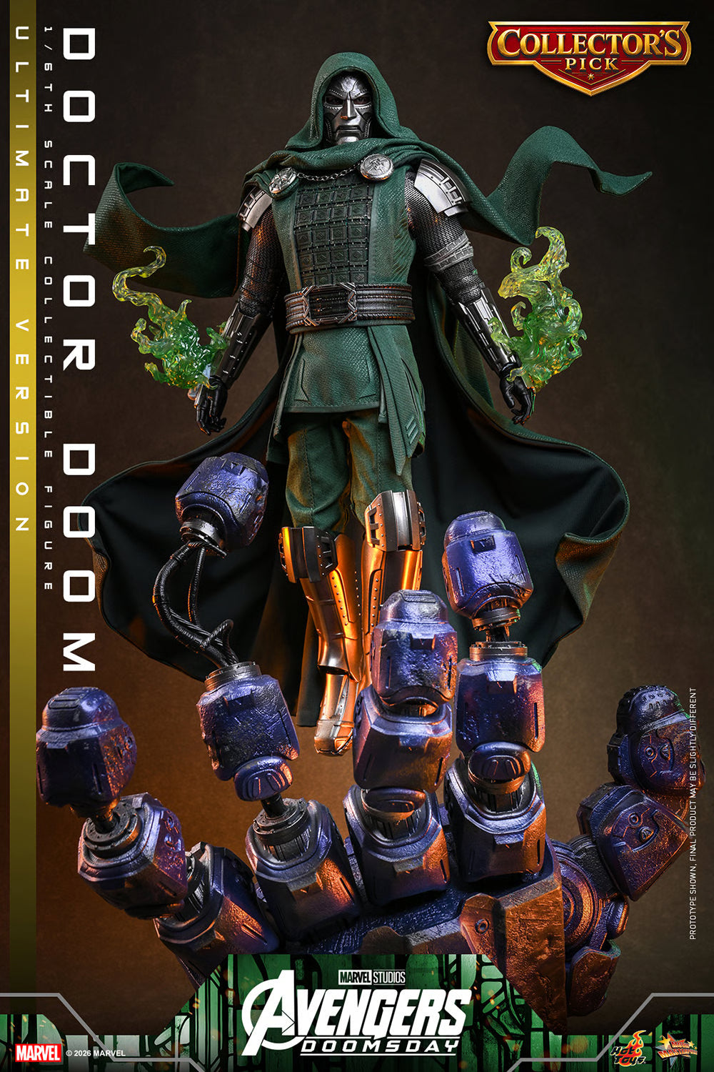 PRE-ORDER Hot Toys Marvel Avengers Doomsday Doctor Doom Ultimate Edition 1/6 Scale Figure