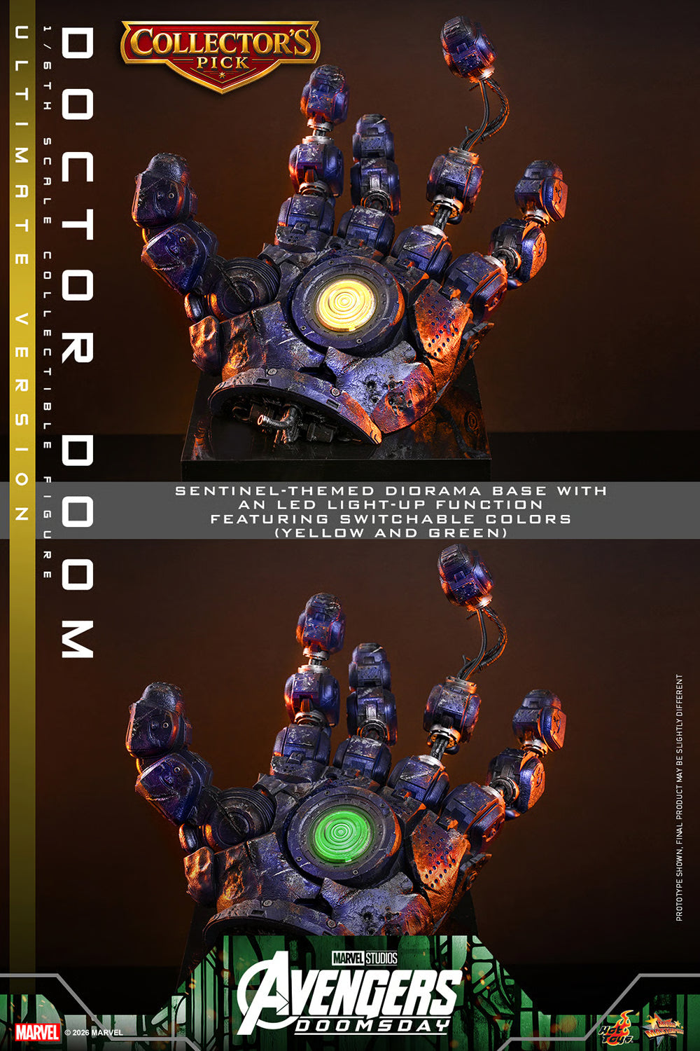 PRE-ORDER Hot Toys Marvel Avengers Doomsday Doctor Doom Ultimate Edition 1/6 Scale Figure