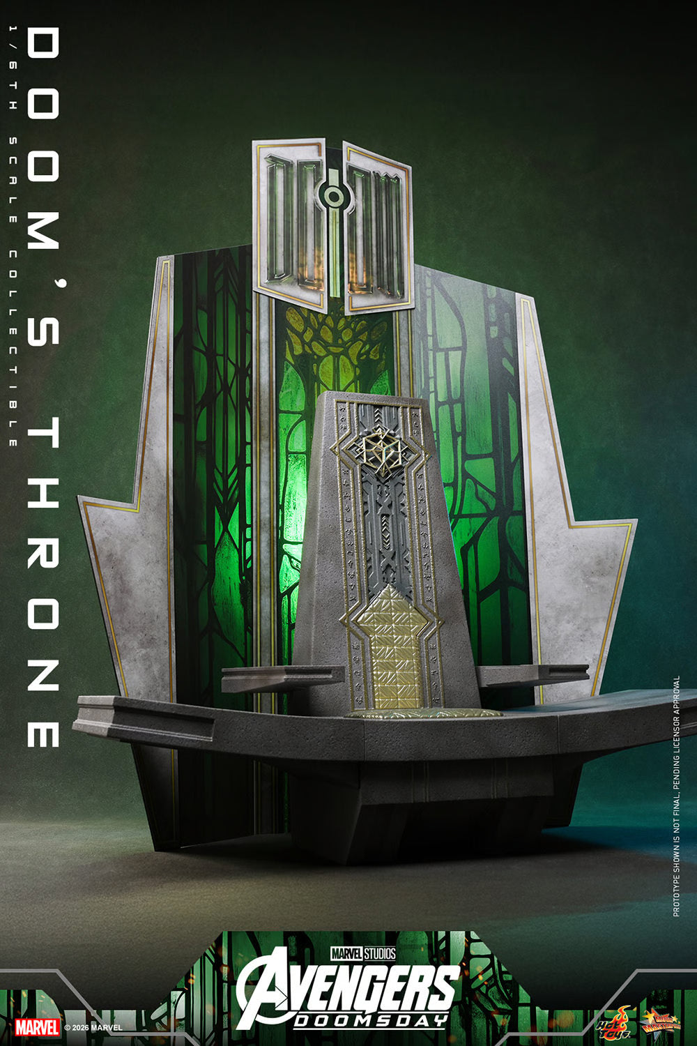 PRE-ORDER Hot Toys Marvel Avengers Doomsday Doctor Doom's Throne 1/6th Scale