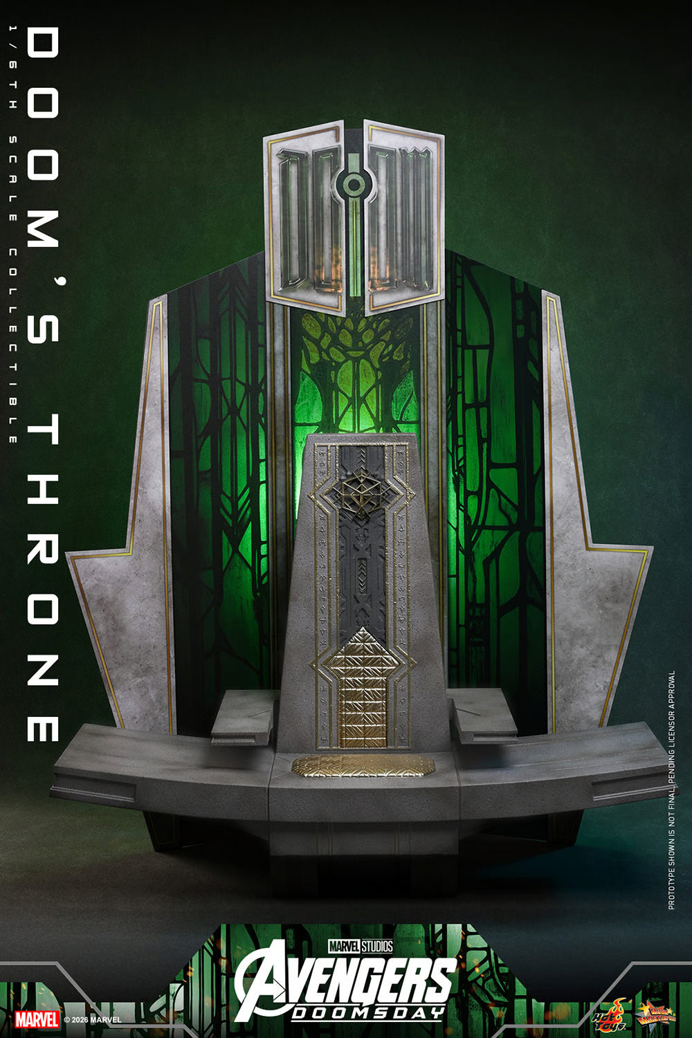 PRE-ORDER Hot Toys Marvel Avengers Doomsday Doctor Doom's Throne 1/6th Scale