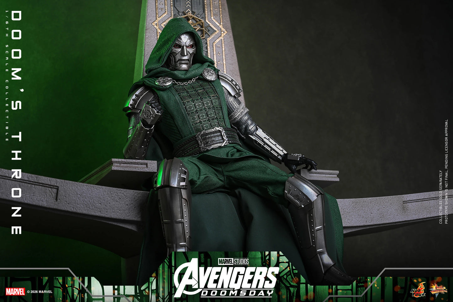PRE-ORDER Hot Toys Marvel Avengers Doomsday Doctor Doom's Throne 1/6th Scale