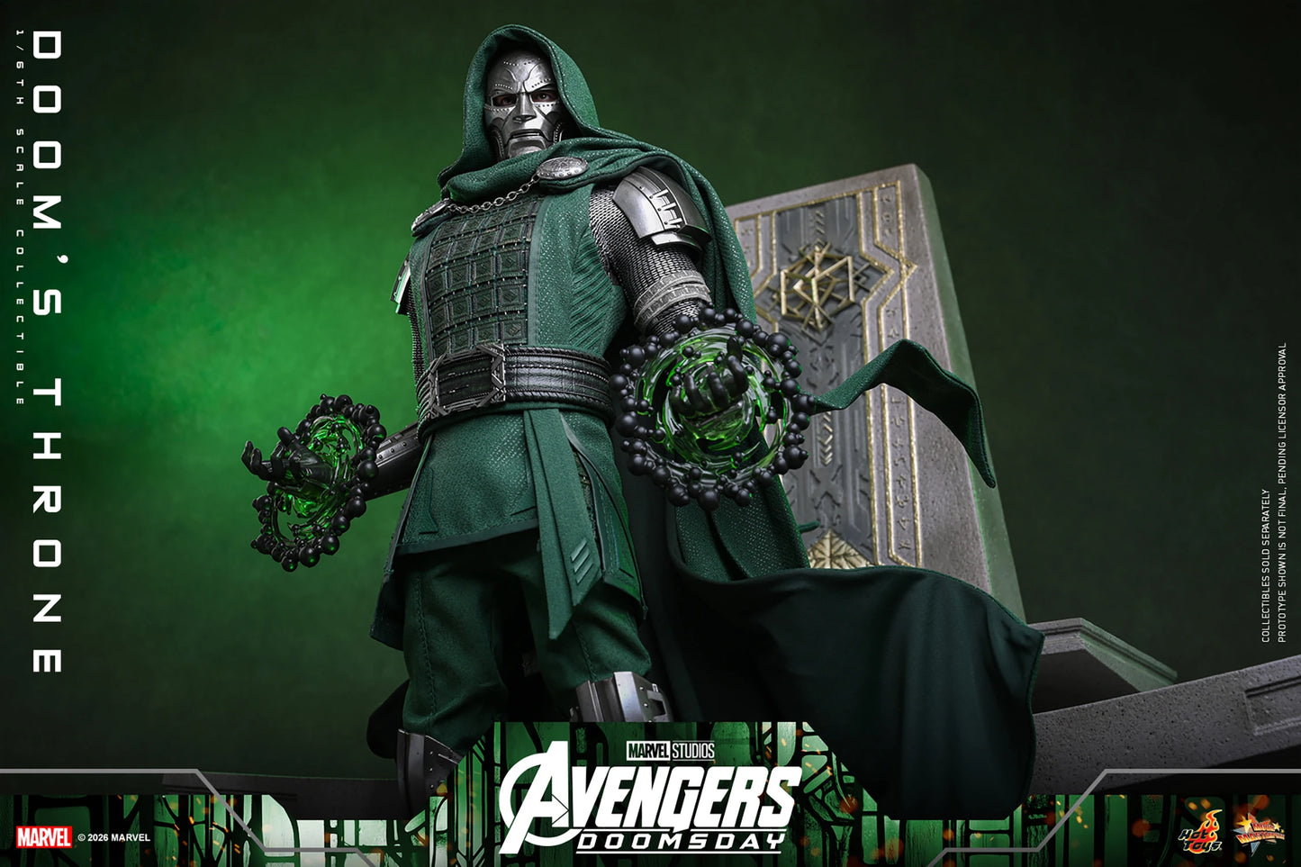 PRE-ORDER Hot Toys Marvel Avengers Doomsday Doctor Doom's Throne 1/6th Scale