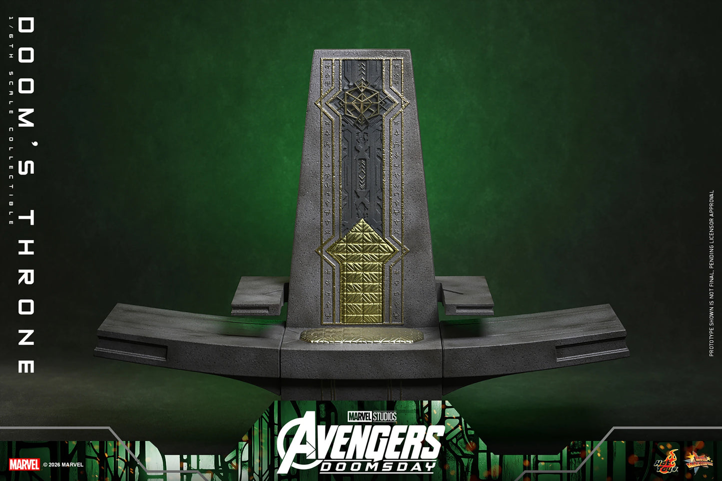 PRE-ORDER Hot Toys Marvel Avengers Doomsday Doctor Doom's Throne 1/6th Scale