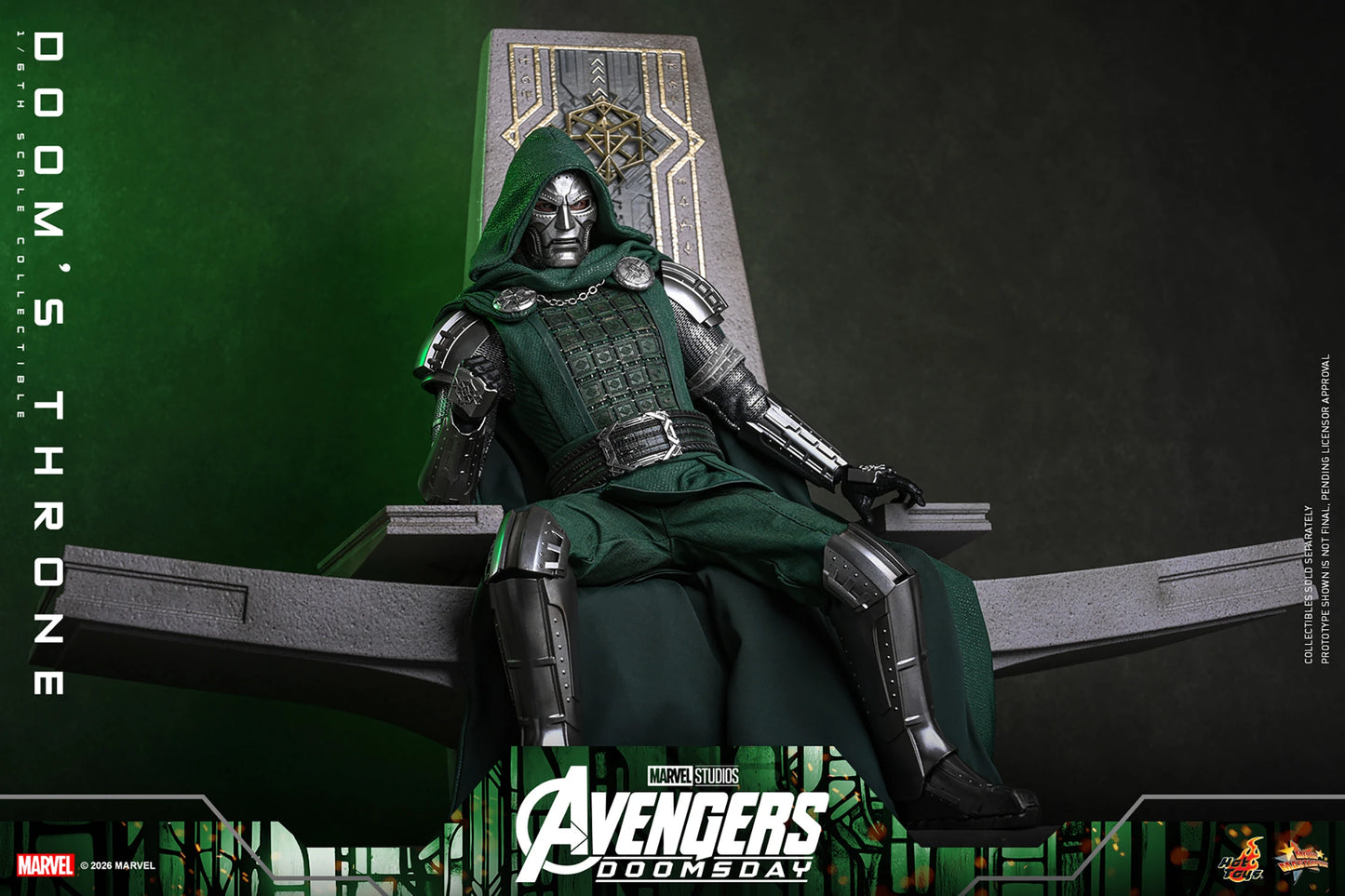 PRE-ORDER Hot Toys Marvel Avengers Doomsday Doctor Doom's Throne 1/6th Scale