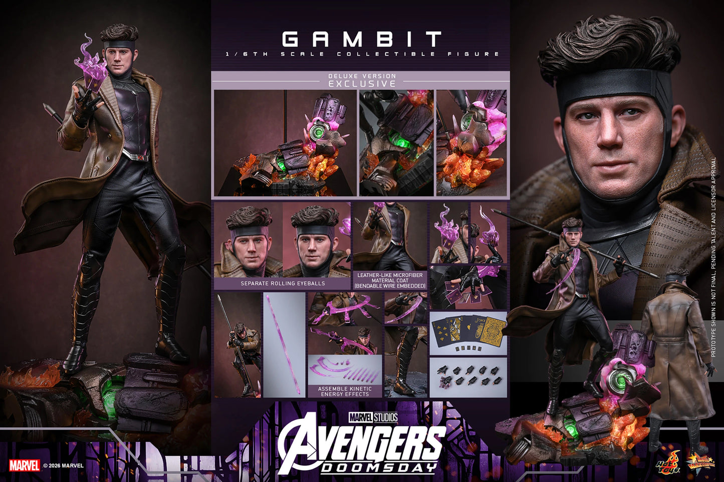 PRE-ORDER Hot Toys Marvel Avengers Doomsday Gambit Deluxe Edition 1/6 Scale Figure