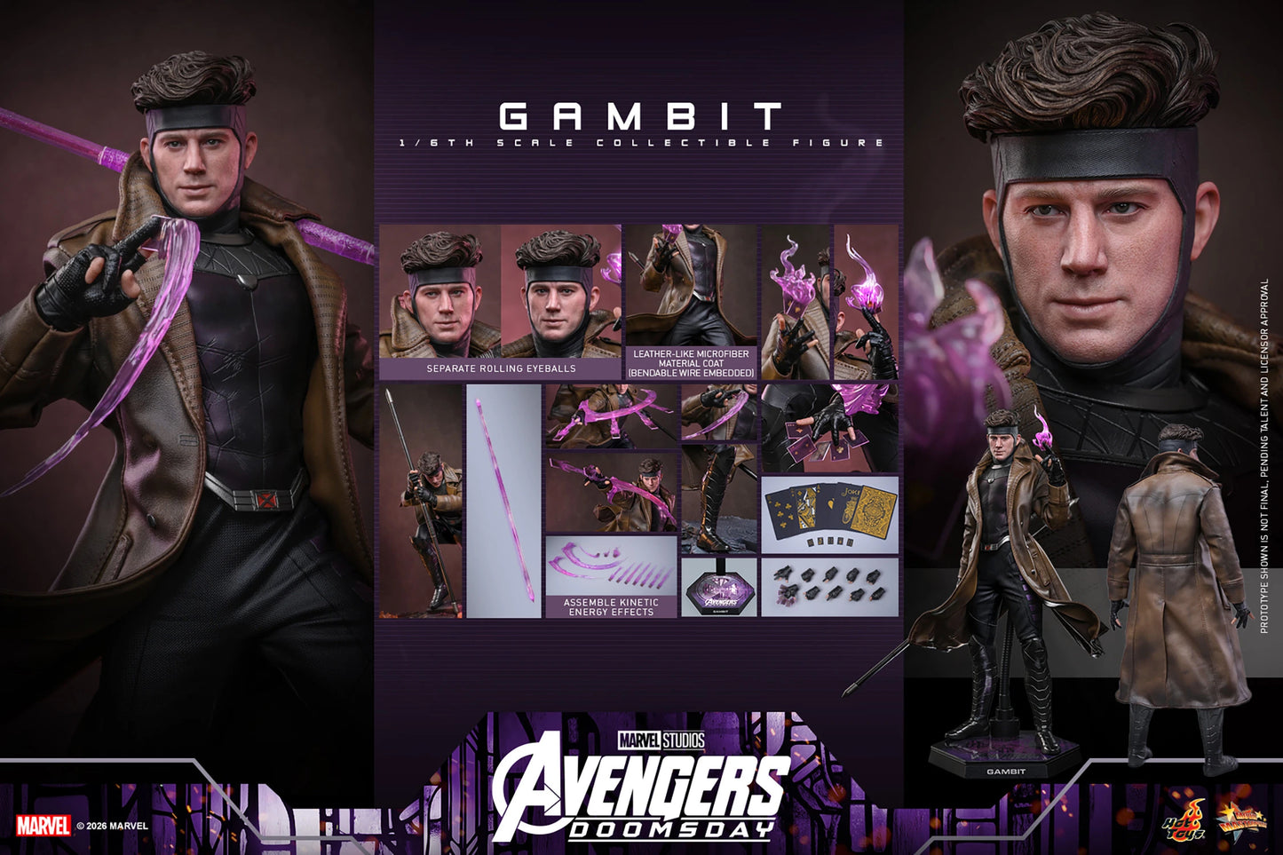 PRE-ORDER Hot Toys Marvel Avengers Doomsday Gambit Standard Edition 1/6 Scale Figure