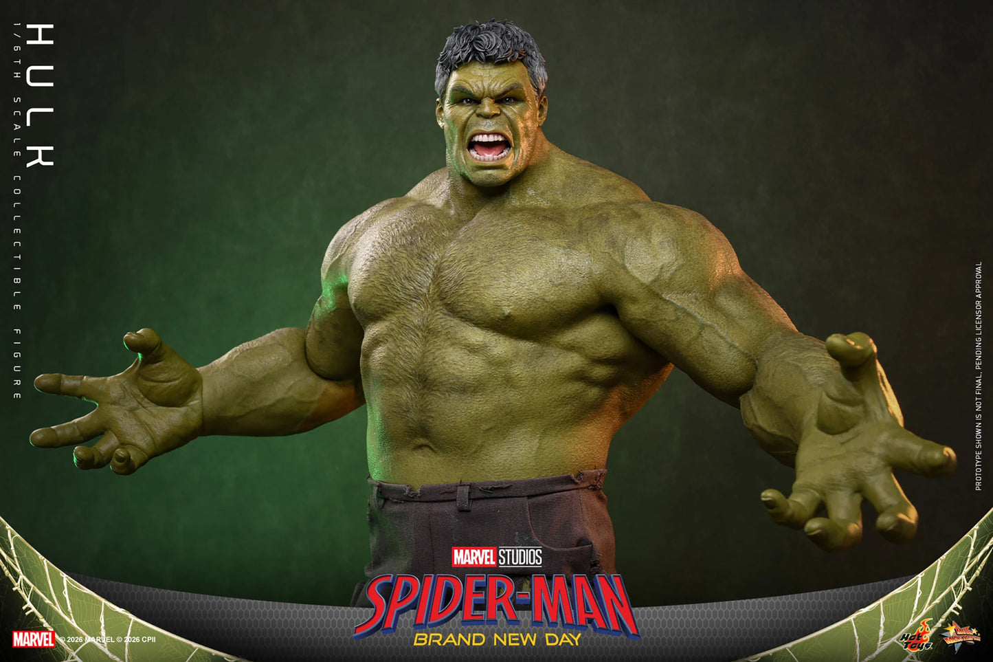 PRE-ORDER Hot Toys Spider-Man: Brand New Day Hulk Sixth Scale Figure