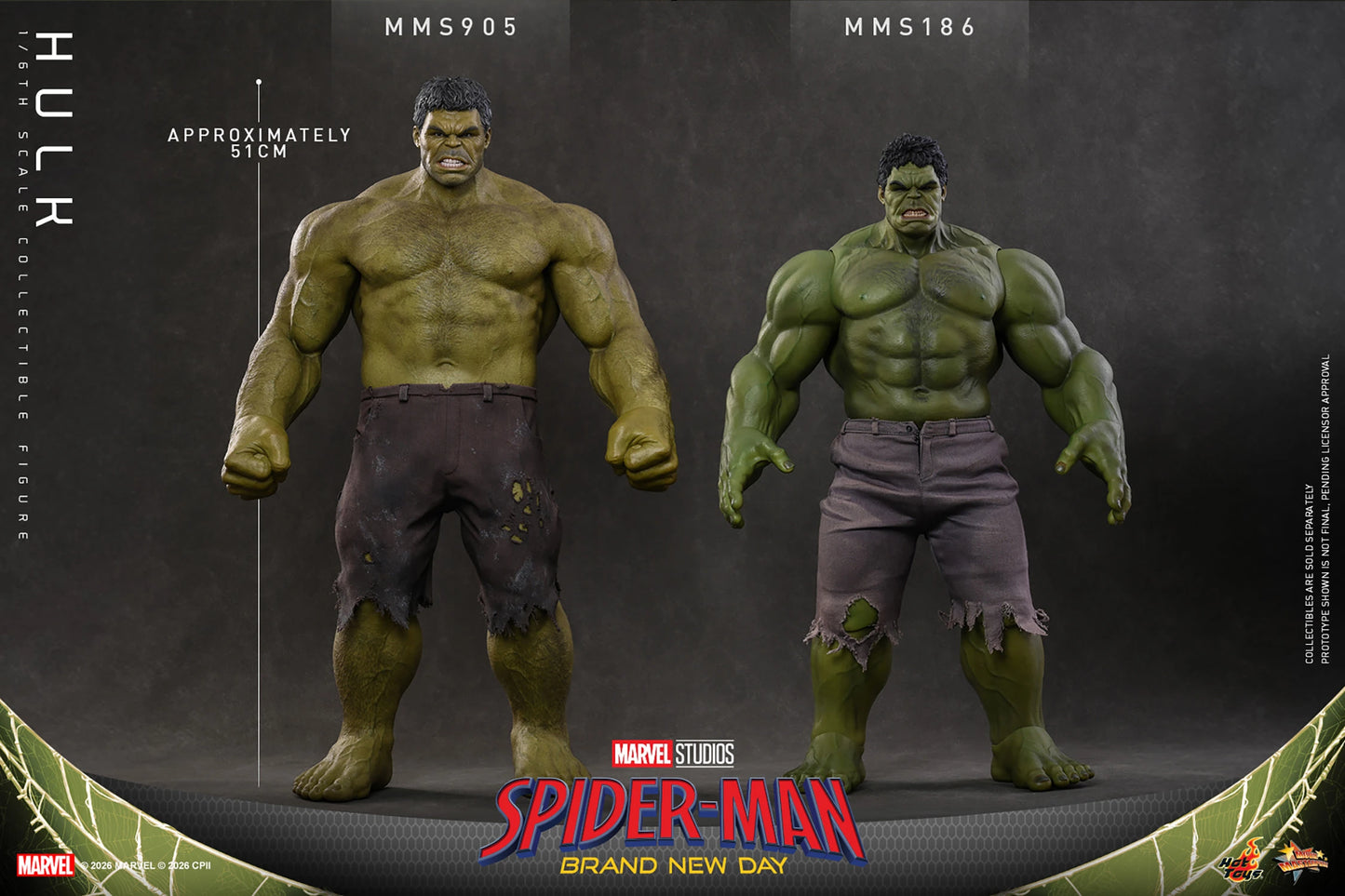 PRE-ORDER Hot Toys Spider-Man: Brand New Day Hulk Sixth Scale Figure