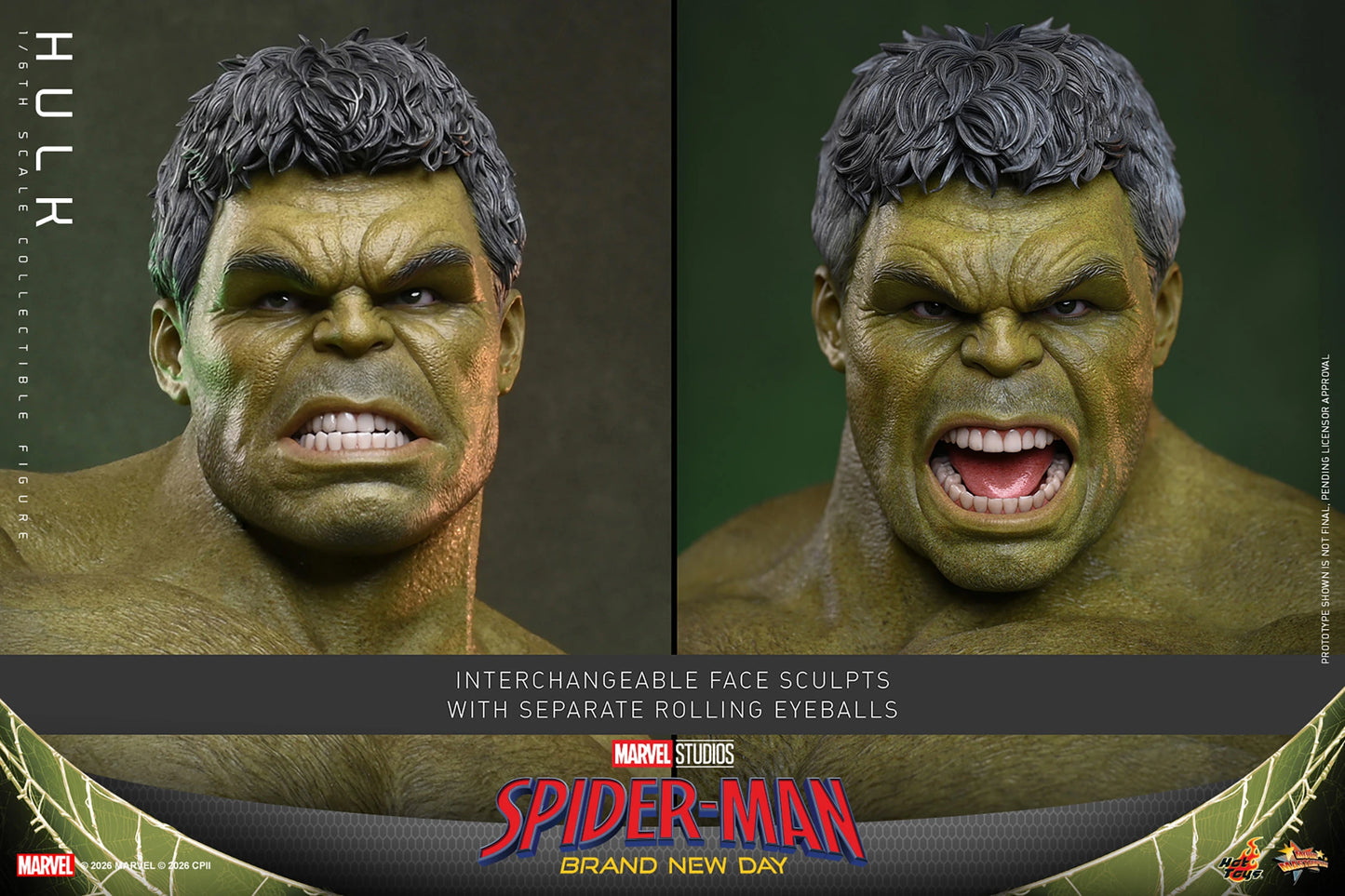 PRE-ORDER Hot Toys Spider-Man: Brand New Day Hulk Sixth Scale Figure