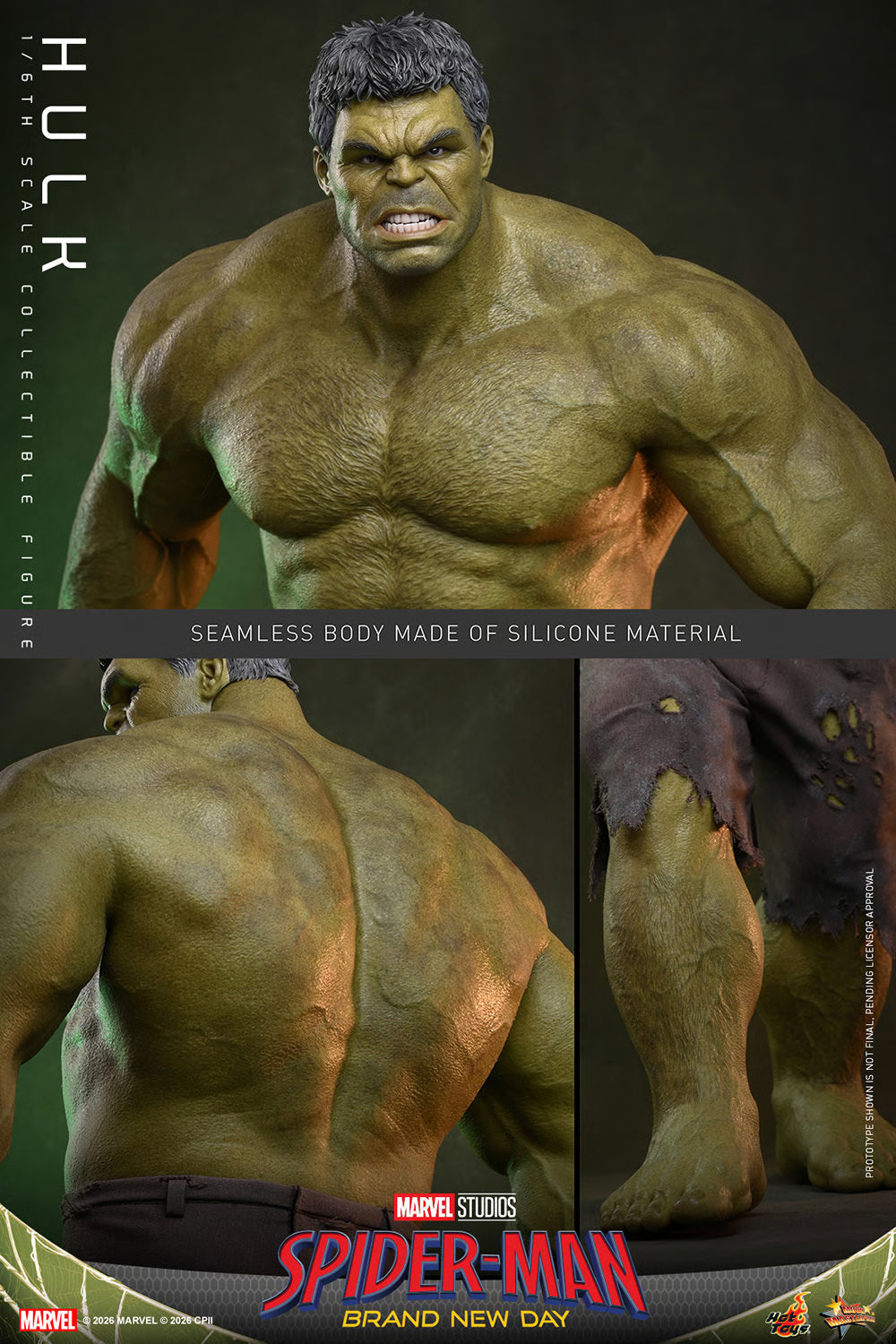 PRE-ORDER Hot Toys Spider-Man: Brand New Day Hulk Sixth Scale Figure