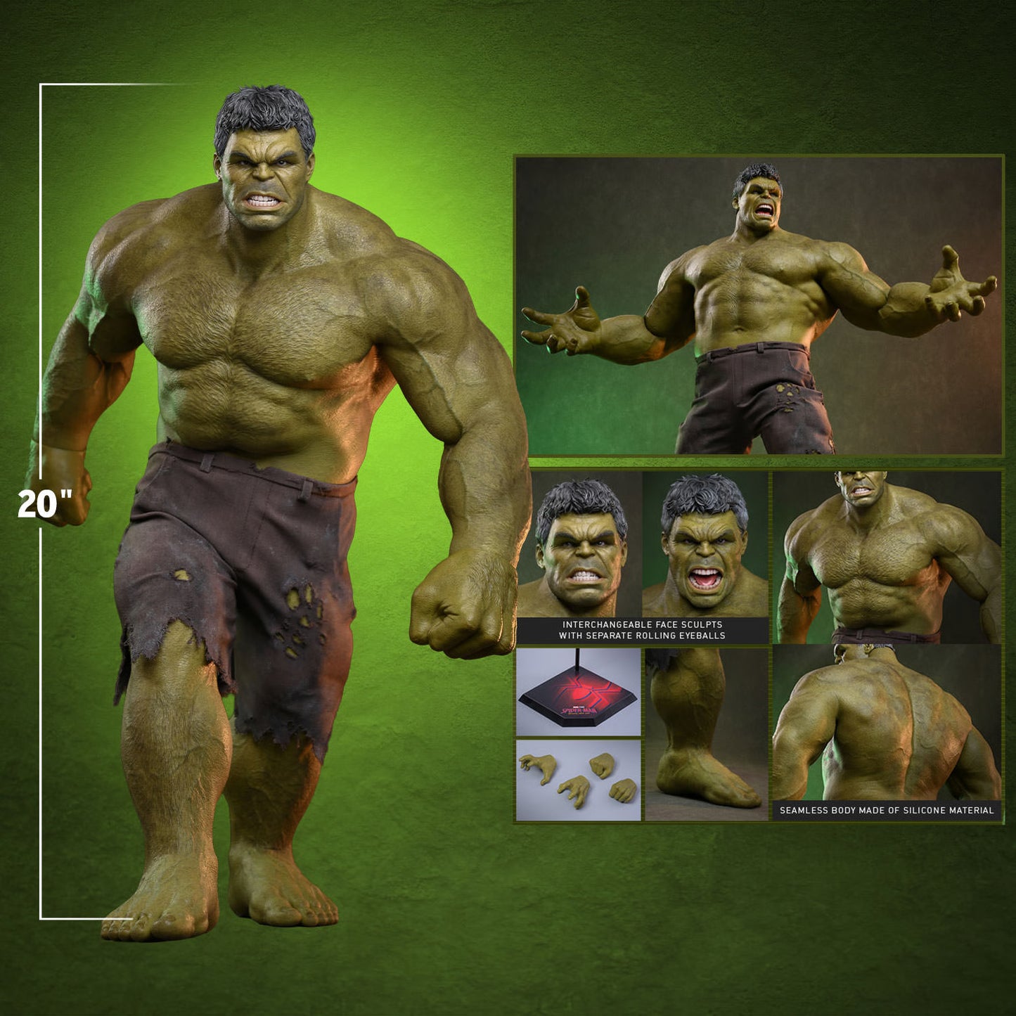 PRE-ORDER Hot Toys Spider-Man: Brand New Day Hulk Sixth Scale Figure