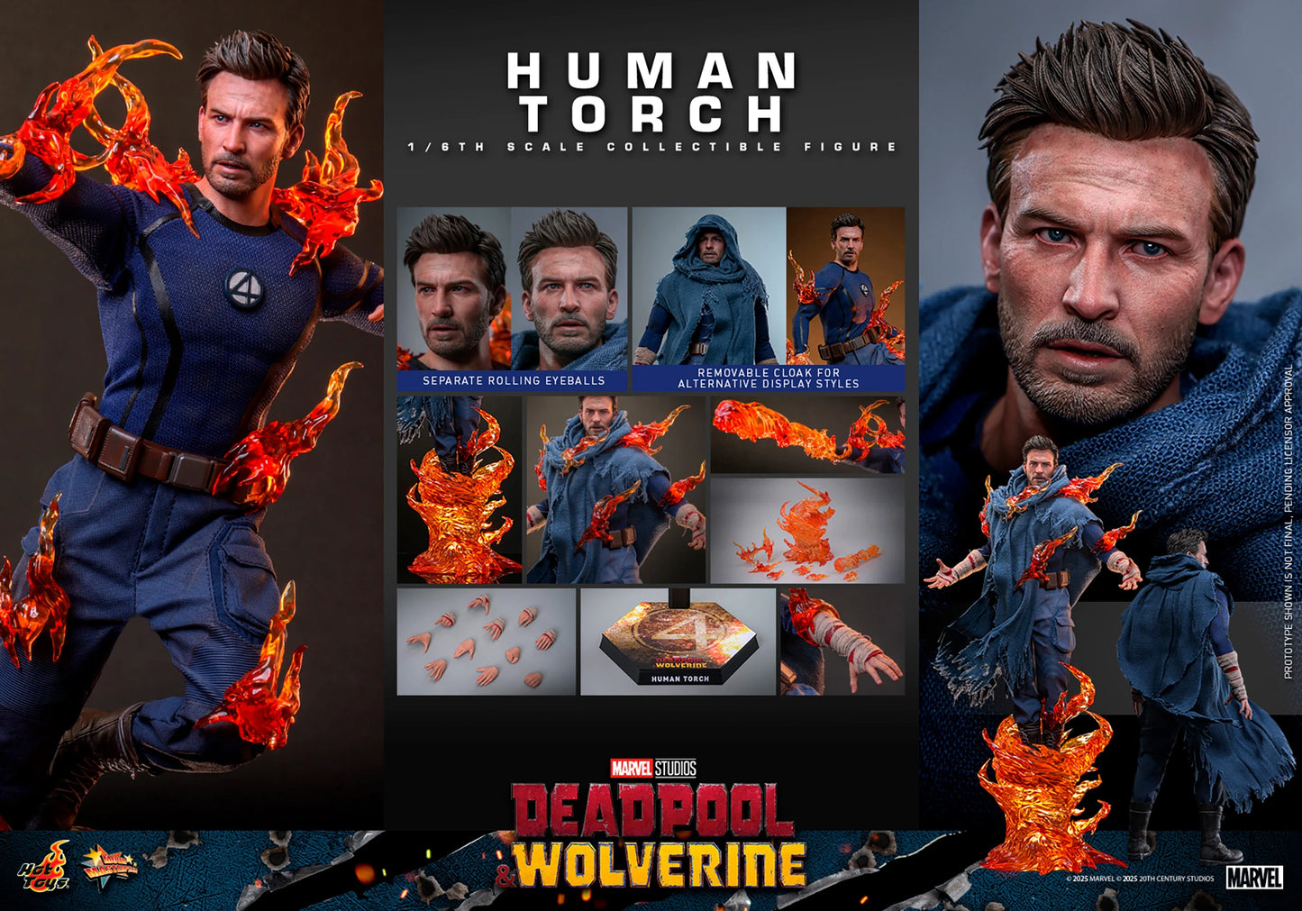 PRE-ORDER Hot Toys Deadpool & Wolverine Human Torch Sixth Scale Figure