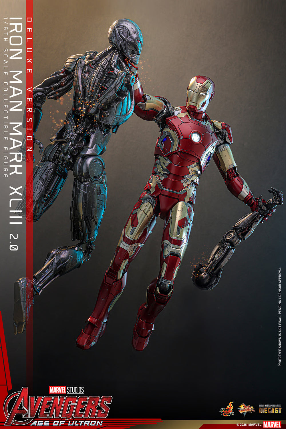 PRE-ORDER Hot Toys Avengers: Age of Ultron Iron Man Mark XLIII (2.0) Deluxe Version Sixth Scale Figure