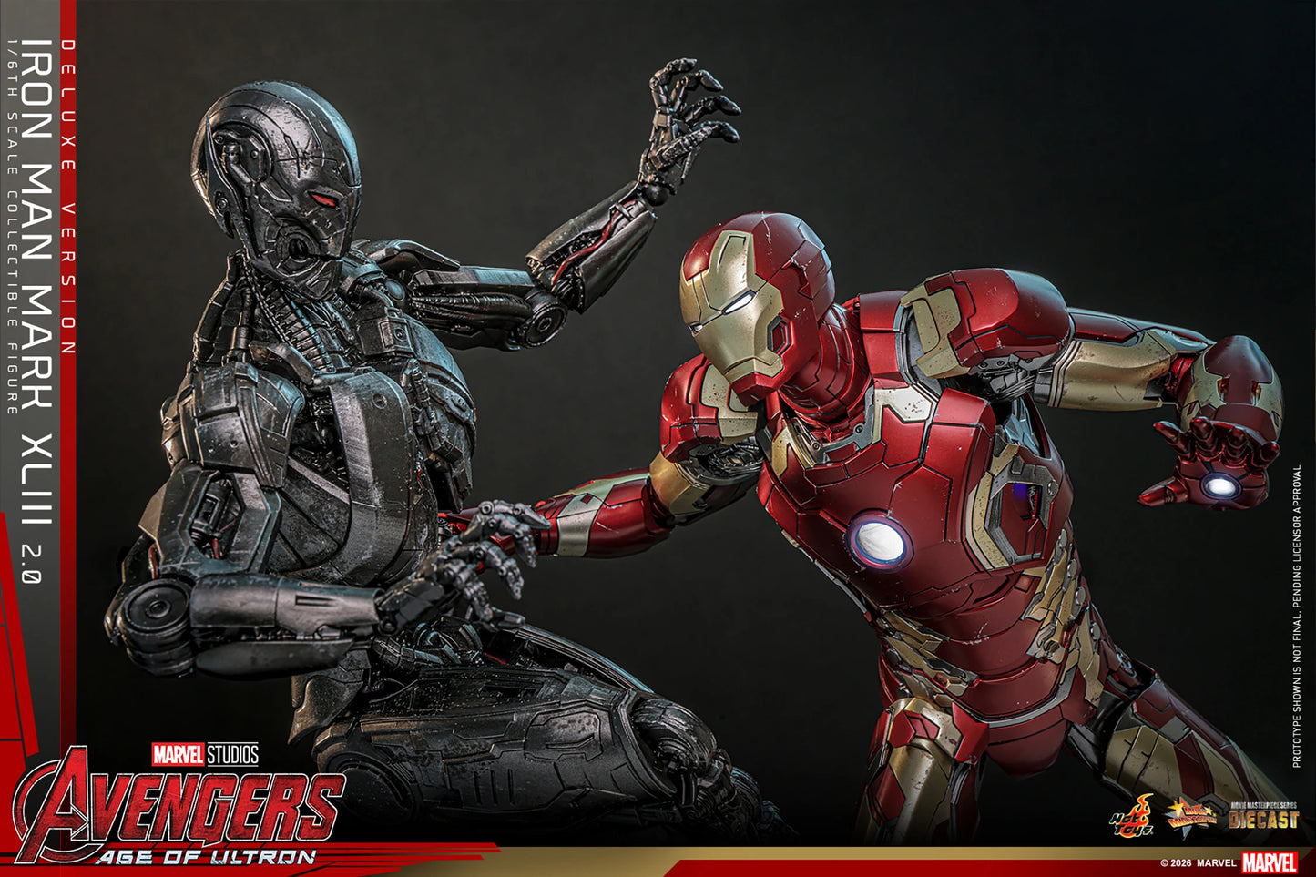 PRE-ORDER Hot Toys Avengers: Age of Ultron Iron Man Mark XLIII (2.0) Deluxe Version Sixth Scale Figure