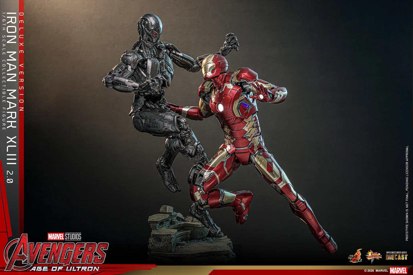 PRE-ORDER Hot Toys Avengers: Age of Ultron Iron Man Mark XLIII (2.0) Deluxe Version Sixth Scale Figure