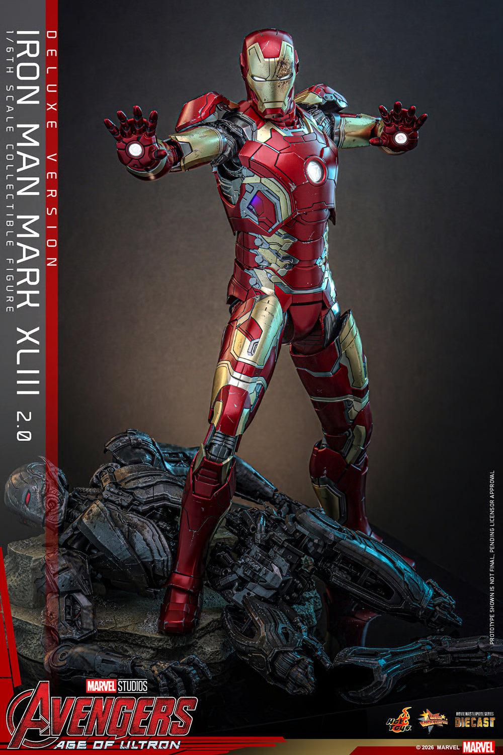PRE-ORDER Hot Toys Avengers: Age of Ultron Iron Man Mark XLIII (2.0) Deluxe Version Sixth Scale Figure