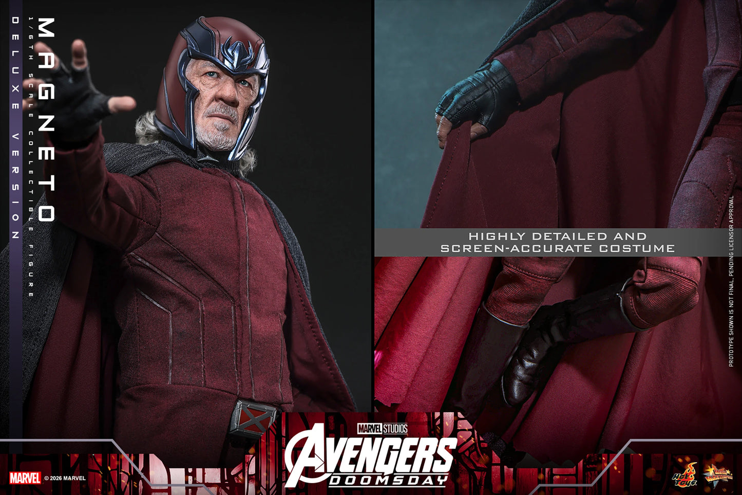 PRE-ORDER Hot Toys Marvel Avengers Doomsday Magento Deluxe Edition 1/6 Scale Figure