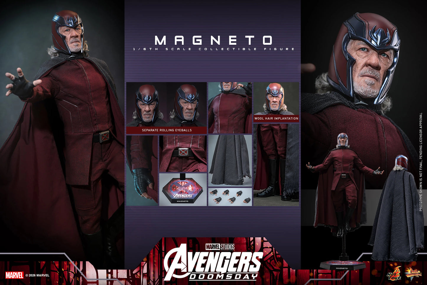PRE-ORDER Hot Toys Marvel Avengers Doomsday Magento Collector Edition 1/6 Scale Figure