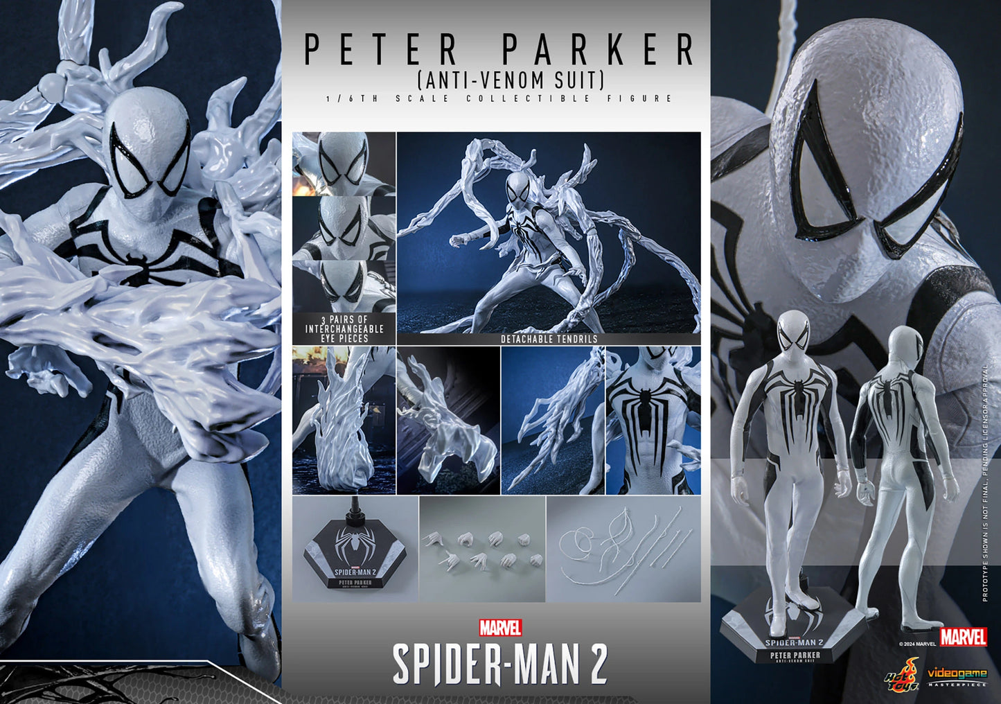 PRE-ORDER Hot Toys Marvel's Spider-Man Anti-Venom Suit Sixth Scale Figure