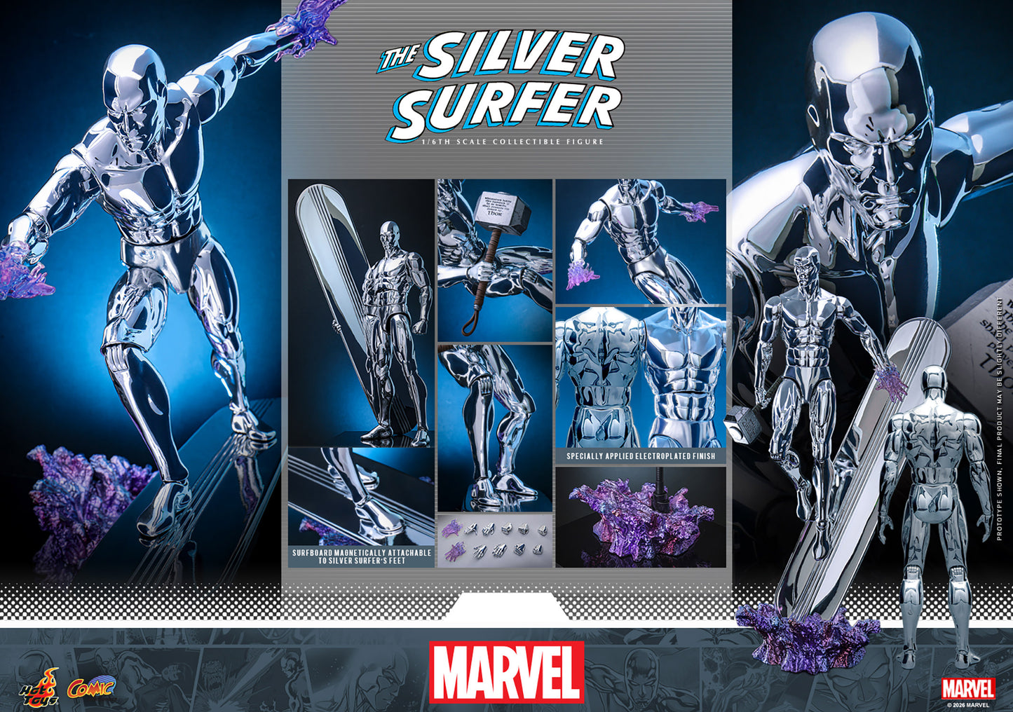 PRE-ORDER Silver Surfer Sixth Scale Figure