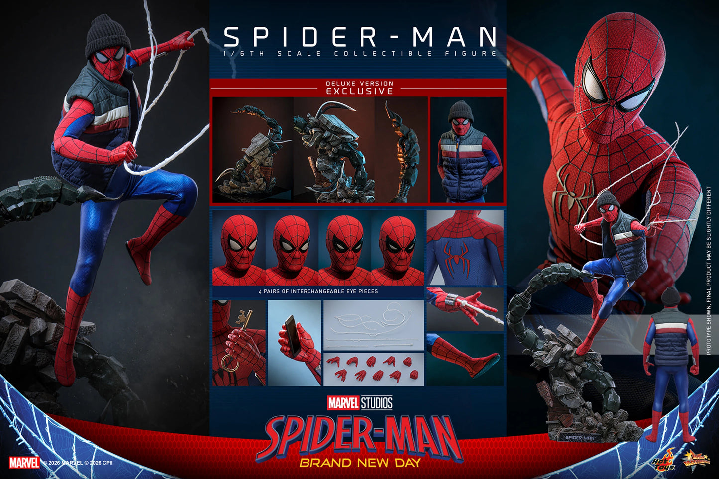 PRE-ORDER Hot Toys Spider-Man Brand New Day Deluxe Version Figure
