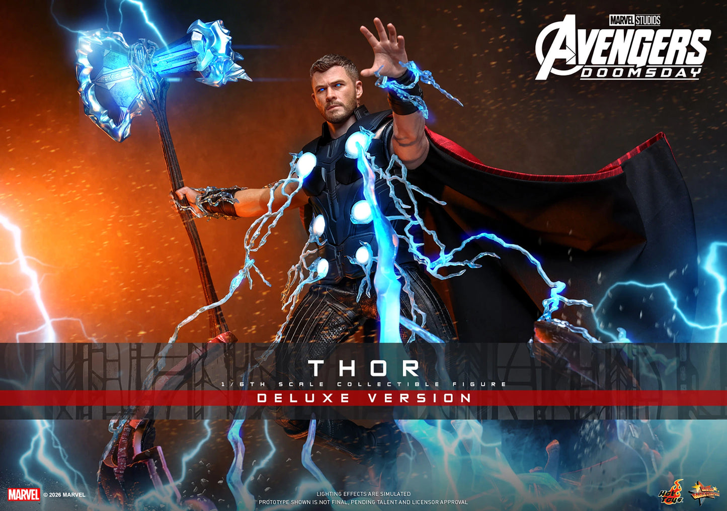 PRE-ORDER Hot Toys Avengers Doomsday Thor Deluxe Version Sixth Scale Figure