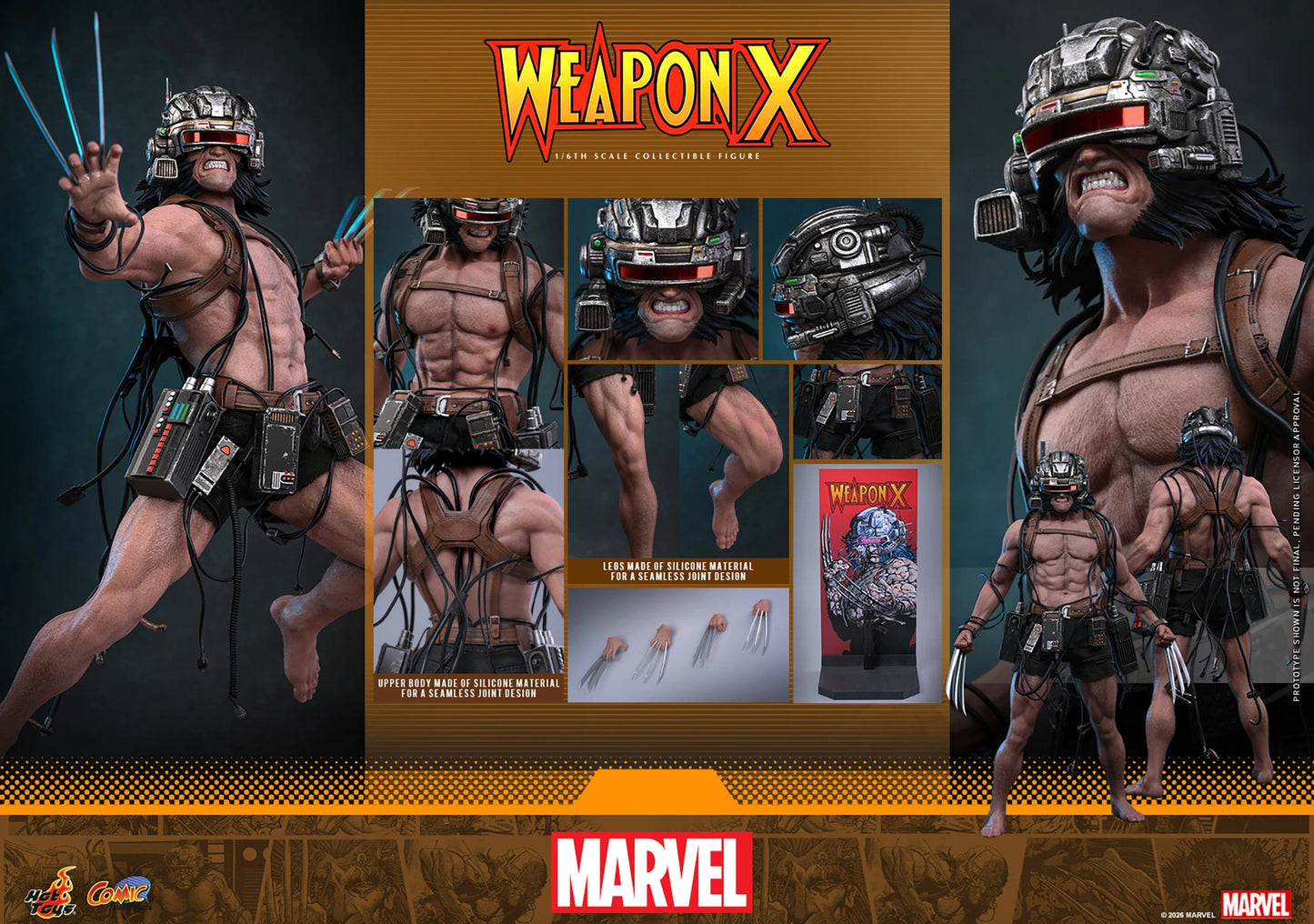 PRE-ORDER Hot Toys Marvel Comics Weapon X 1/6th Scale Figure