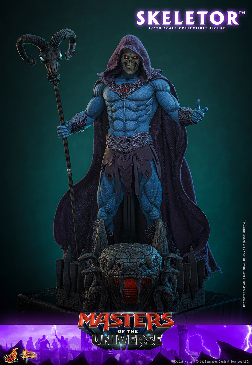 PRE-ORDER Hot Toys Masters of the Universe Skeletor Sixth Scale Figure