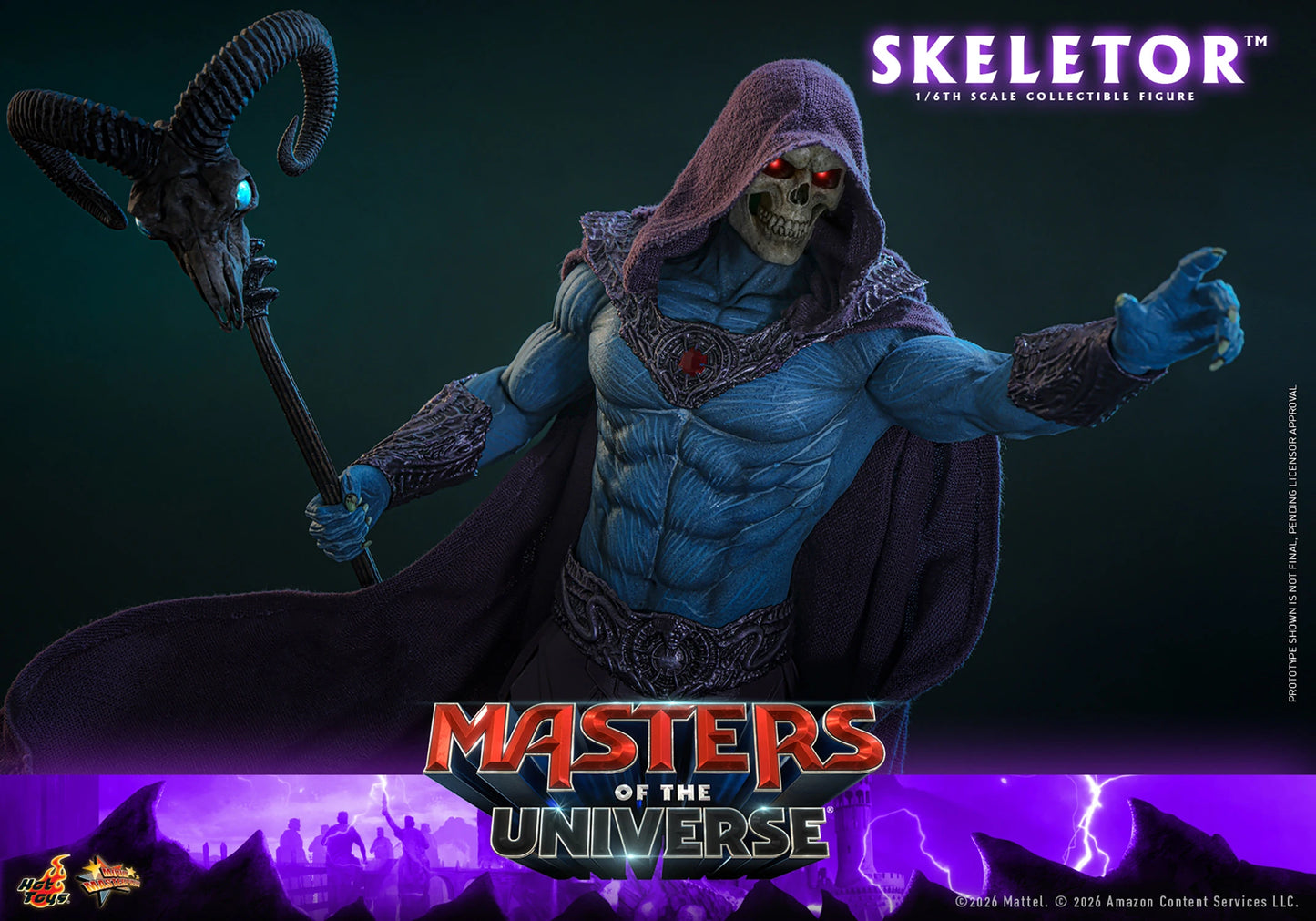 PRE-ORDER Hot Toys Masters of the Universe Skeletor Sixth Scale Figure