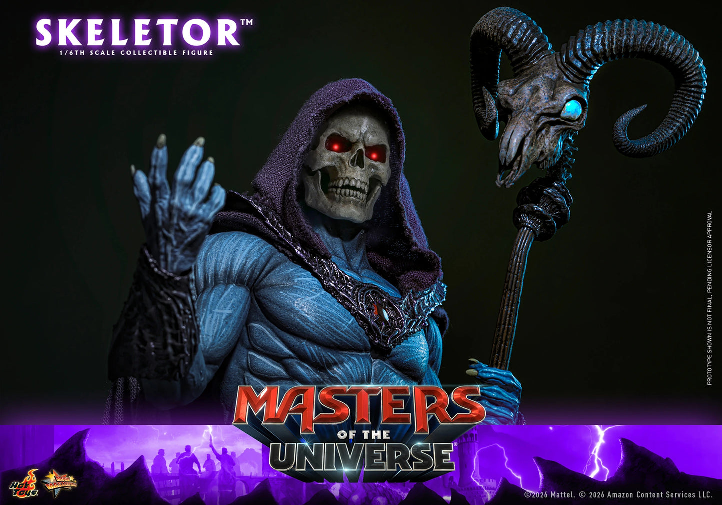 PRE-ORDER Hot Toys Masters of the Universe Skeletor Sixth Scale Figure