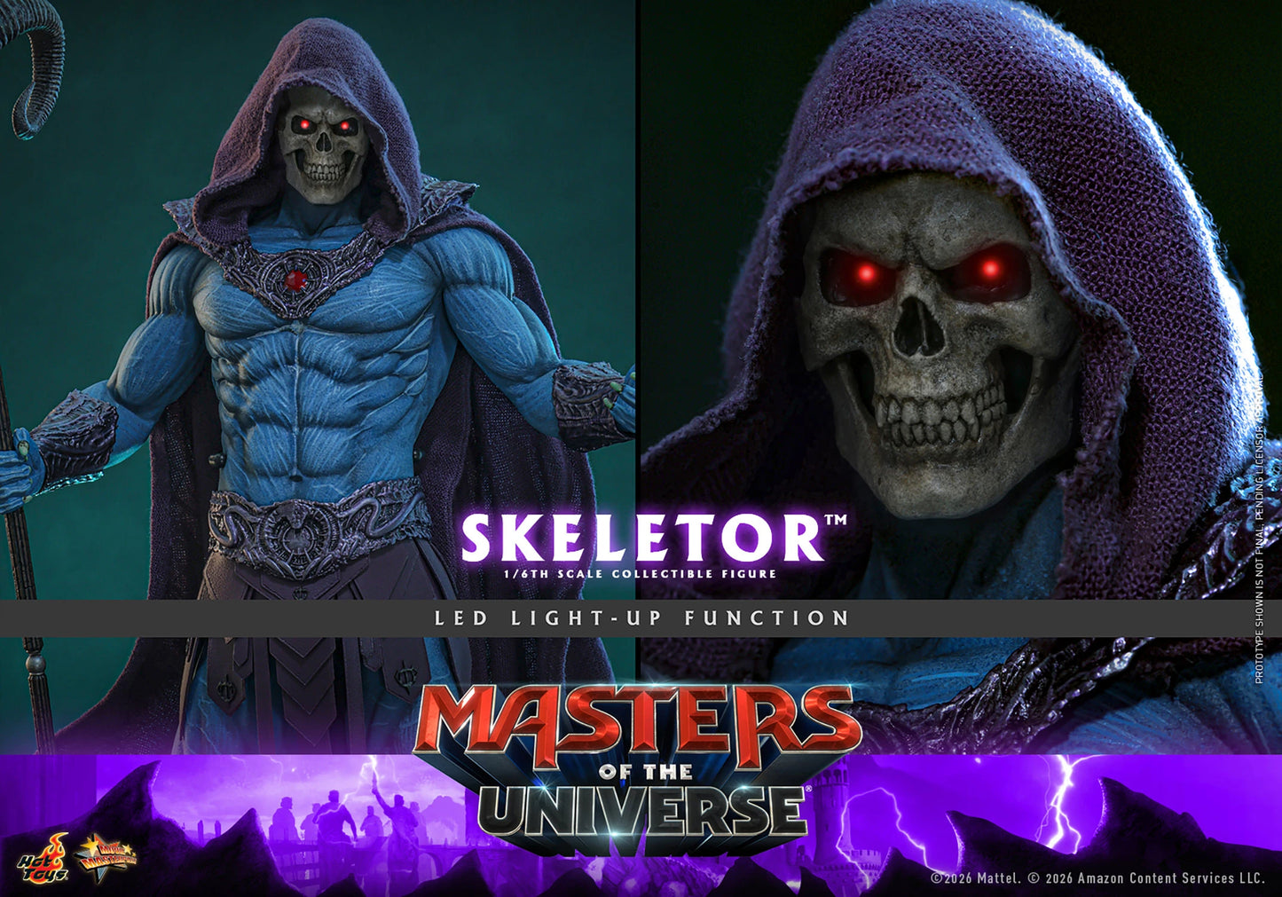 PRE-ORDER Hot Toys Masters of the Universe Skeletor Sixth Scale Figure