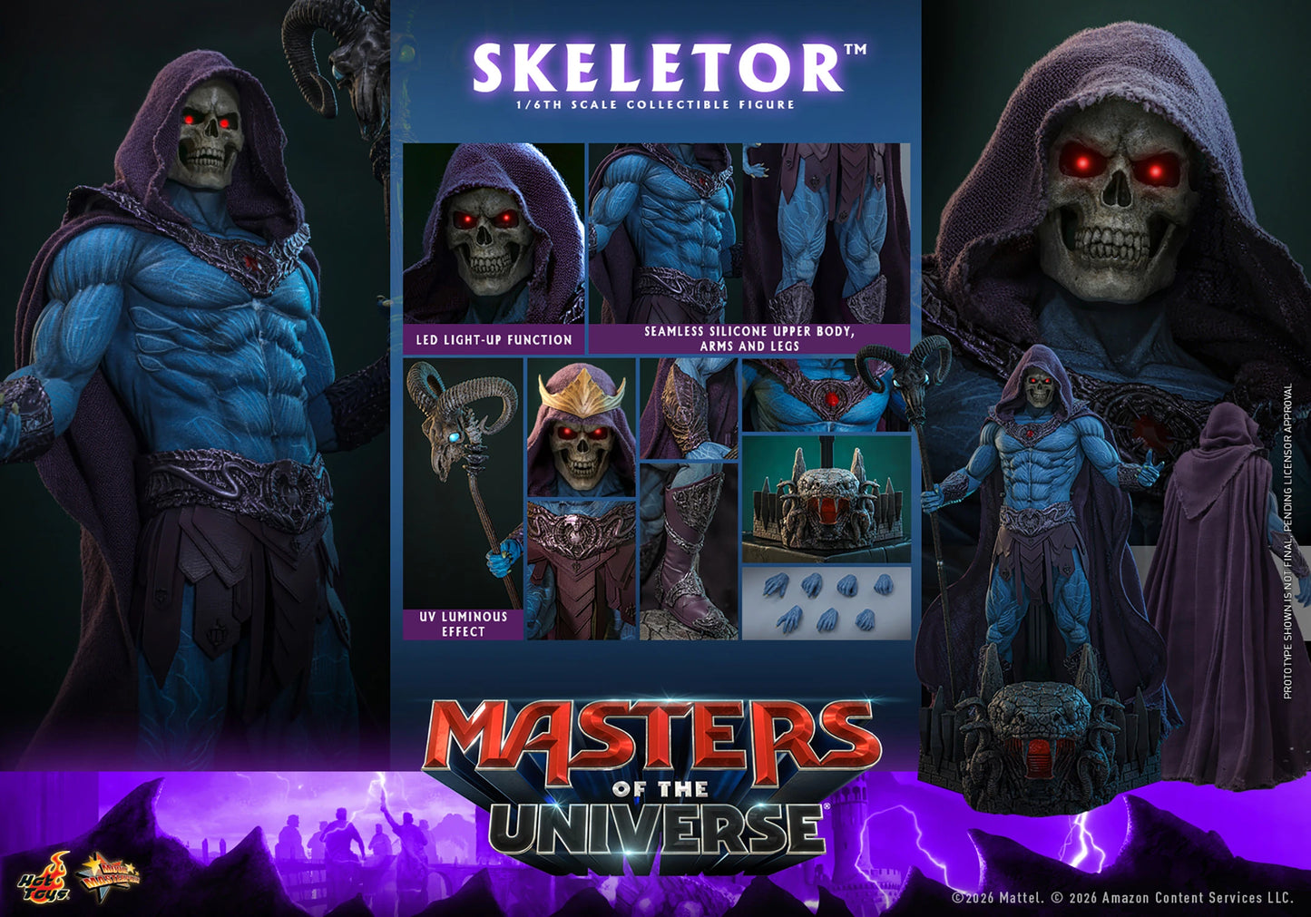 PRE-ORDER Hot Toys Masters of the Universe Skeletor Sixth Scale Figure