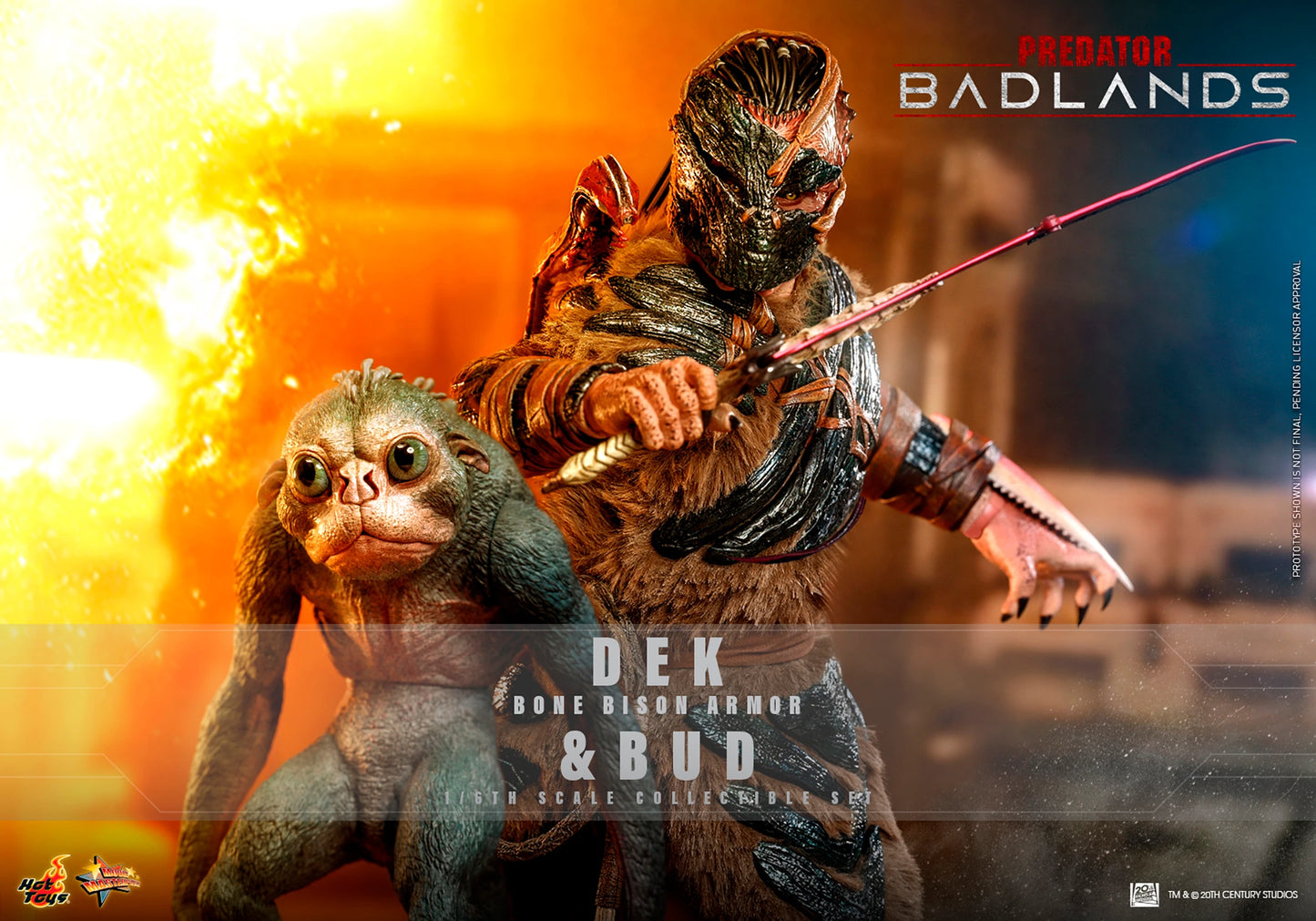 PRE-ORDER Hot Toys Predator: Badlands Dek (Bone Bison Armor) and Bud Sixth Scale Figure Set