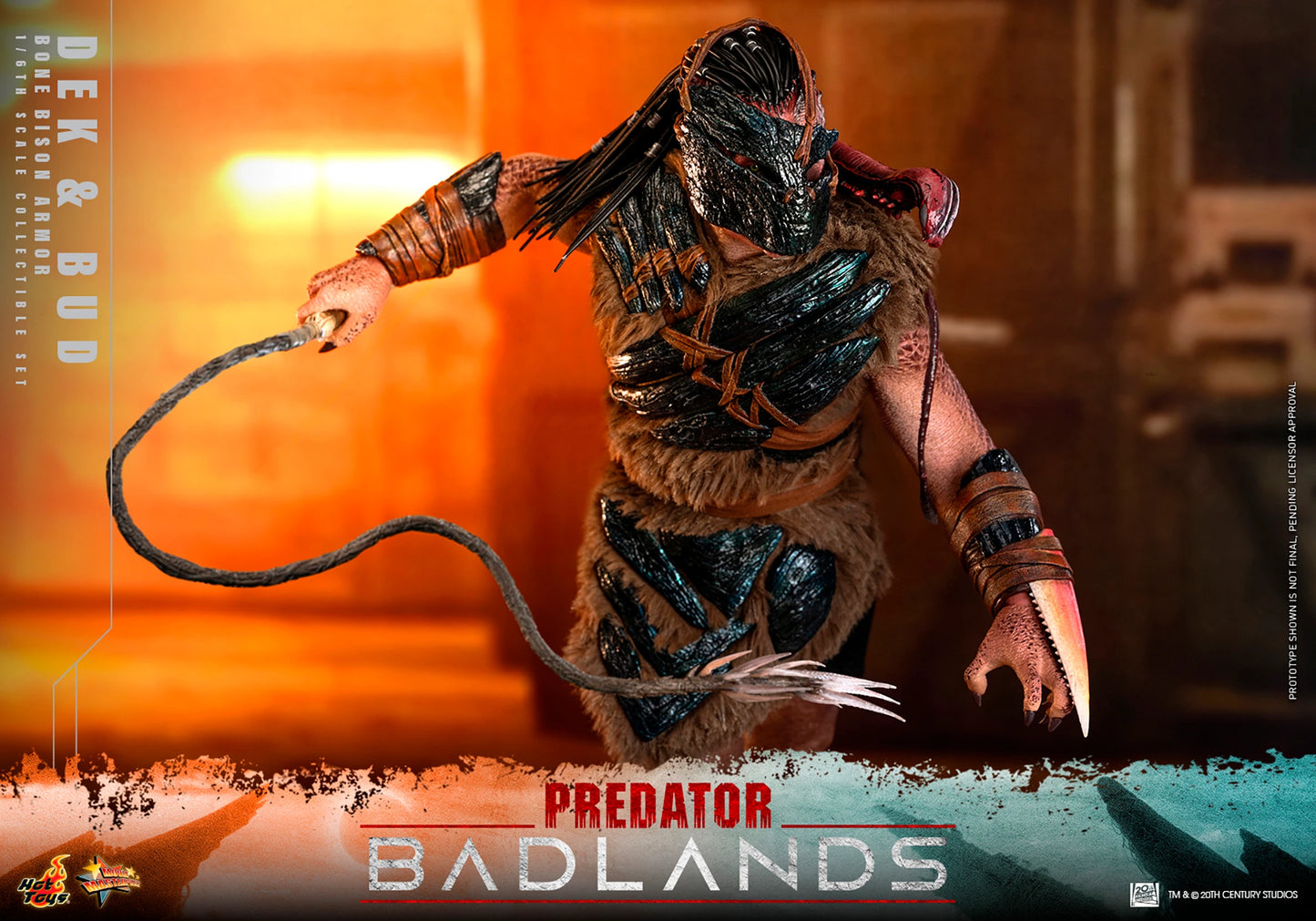 PRE-ORDER Hot Toys Predator: Badlands Dek (Bone Bison Armor) and Bud Sixth Scale Figure Set