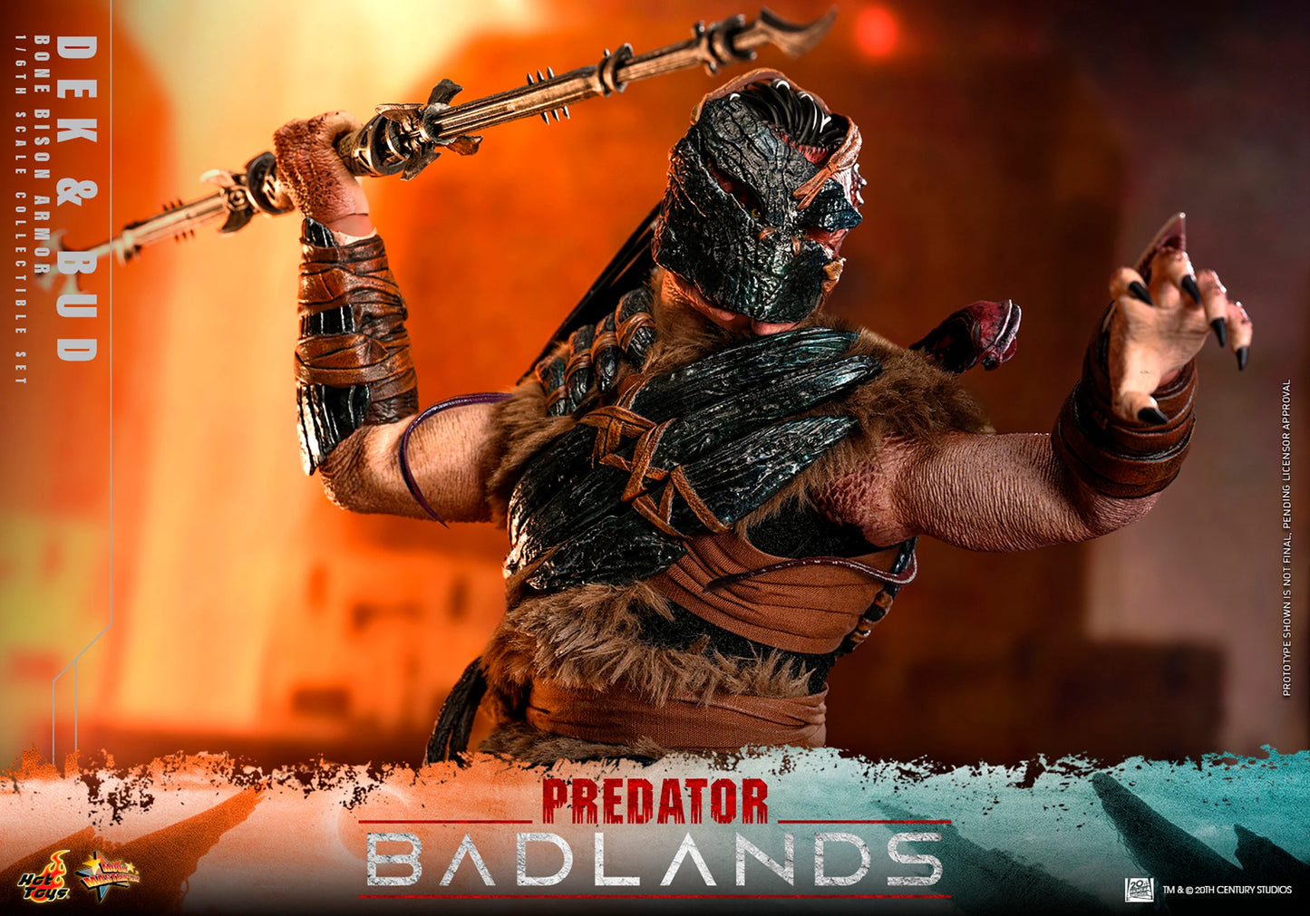 PRE-ORDER Hot Toys Predator: Badlands Dek (Bone Bison Armor) and Bud Sixth Scale Figure Set