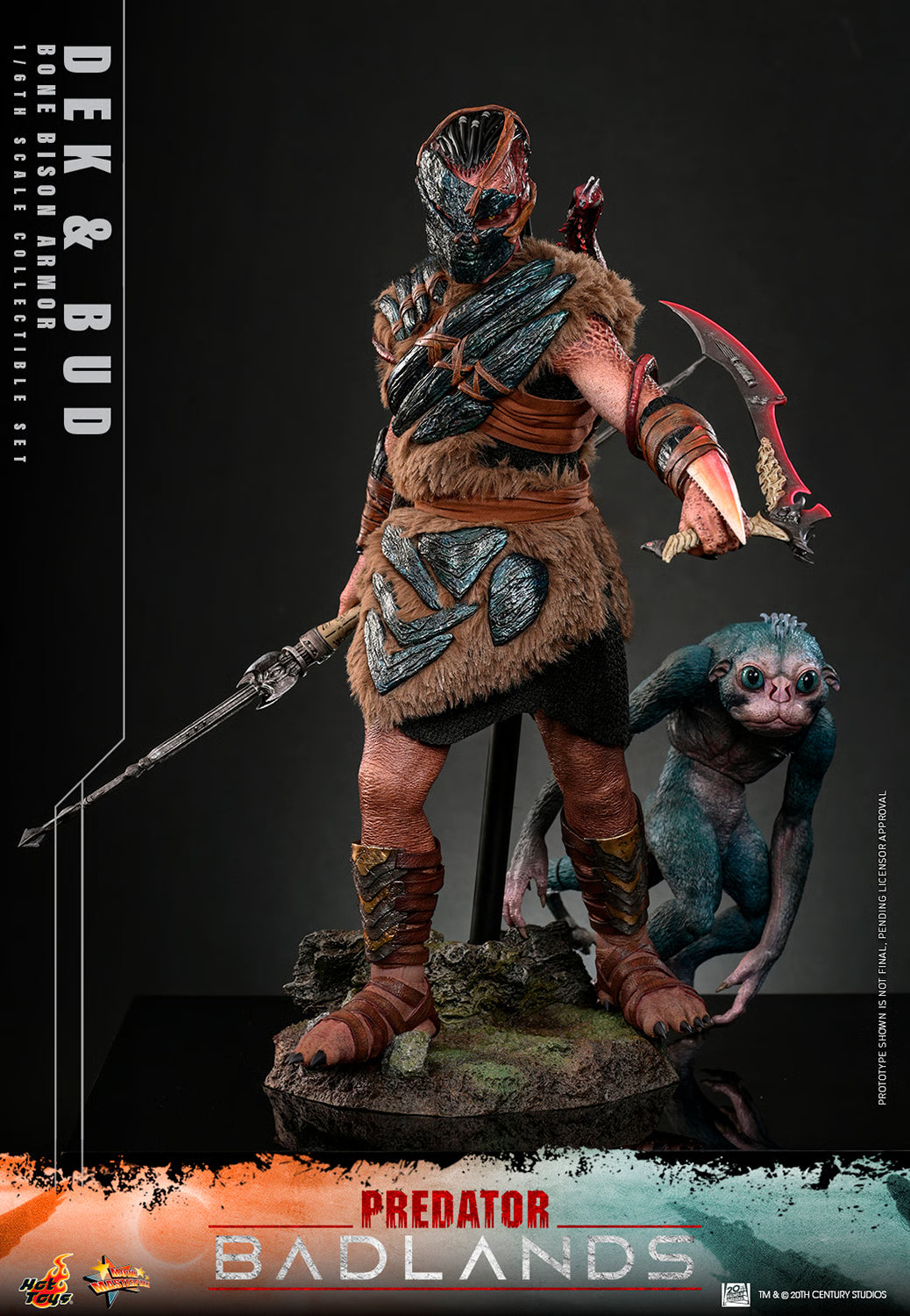PRE-ORDER Hot Toys Predator: Badlands Dek (Bone Bison Armor) and Bud Sixth Scale Figure Set