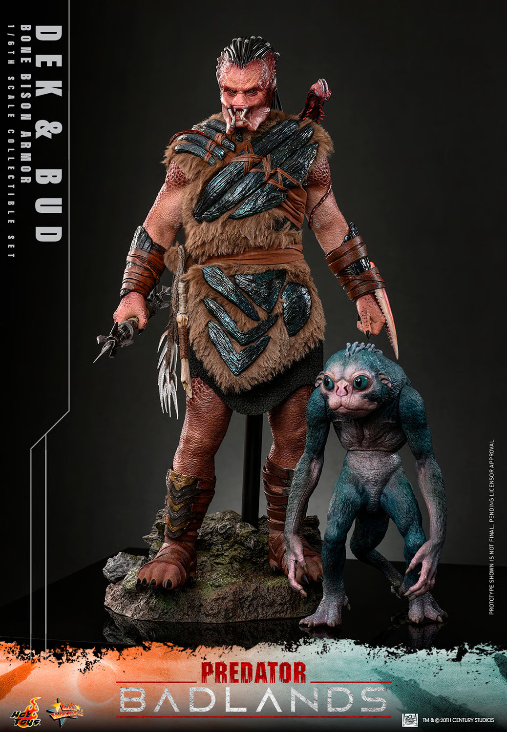 PRE-ORDER Hot Toys Predator: Badlands Dek (Bone Bison Armor) and Bud Sixth Scale Figure Set
