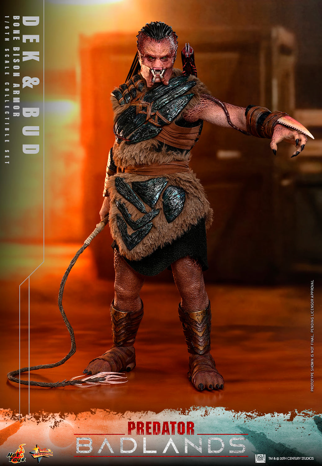 PRE-ORDER Hot Toys Predator: Badlands Dek (Bone Bison Armor) and Bud Sixth Scale Figure Set