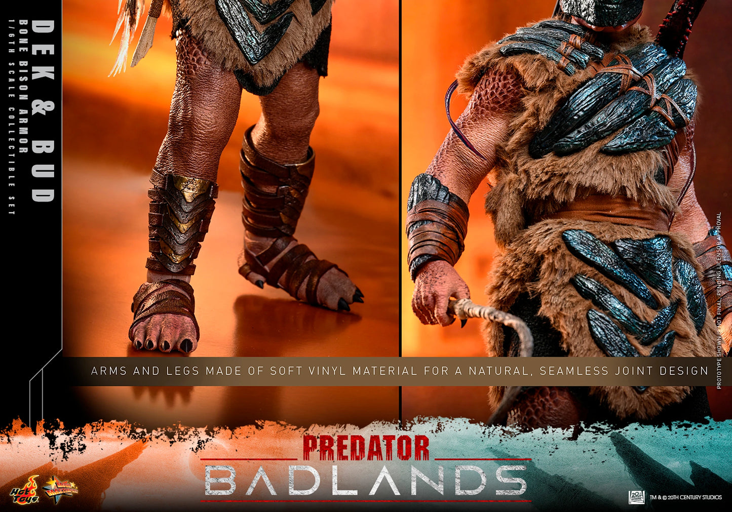 PRE-ORDER Hot Toys Predator: Badlands Dek (Bone Bison Armor) and Bud Sixth Scale Figure Set