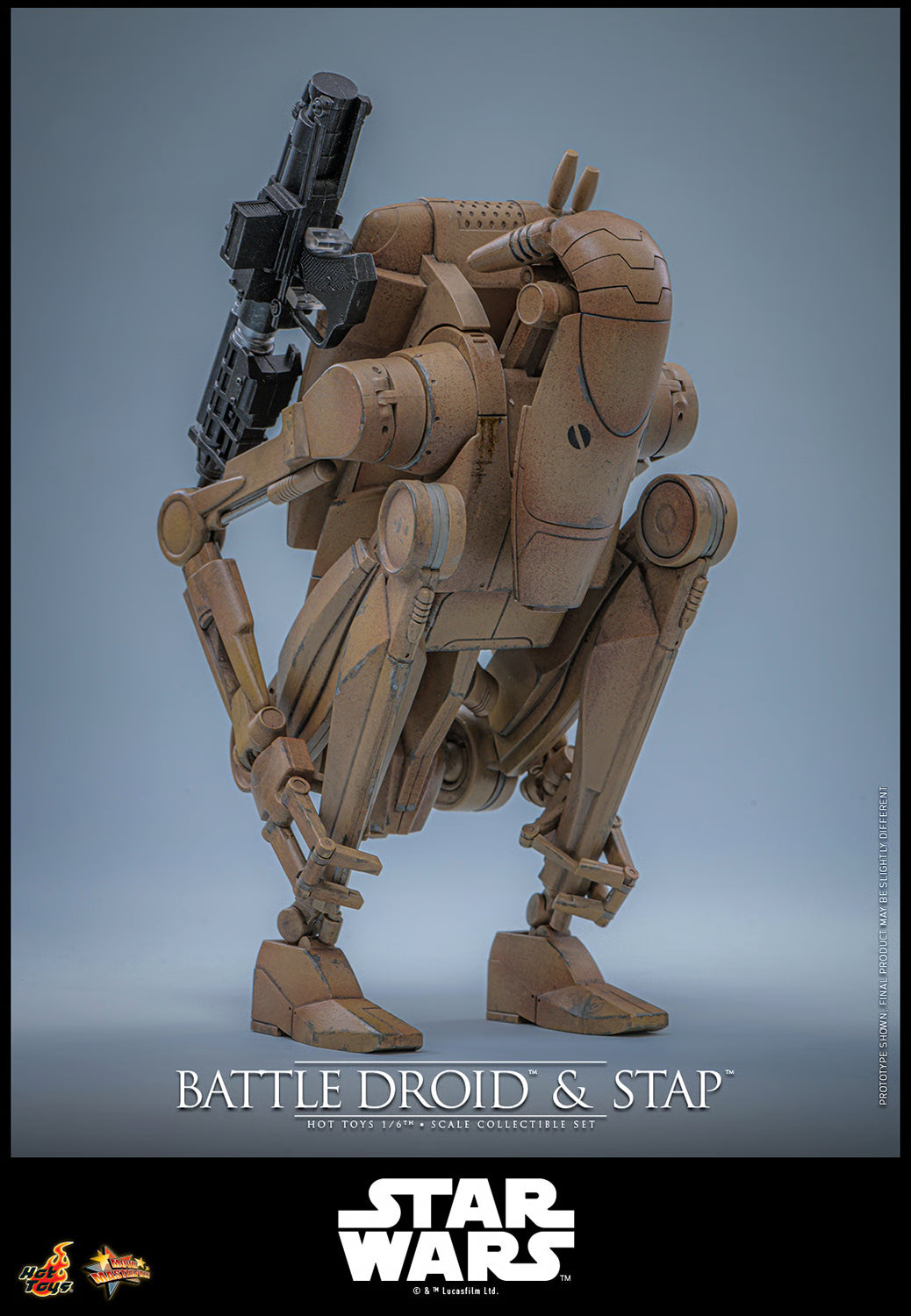 PRE-ORDER Hot Toys Star Wars The Phantom Menace Battle Droid & STAP 1/6th Scale Figure Set