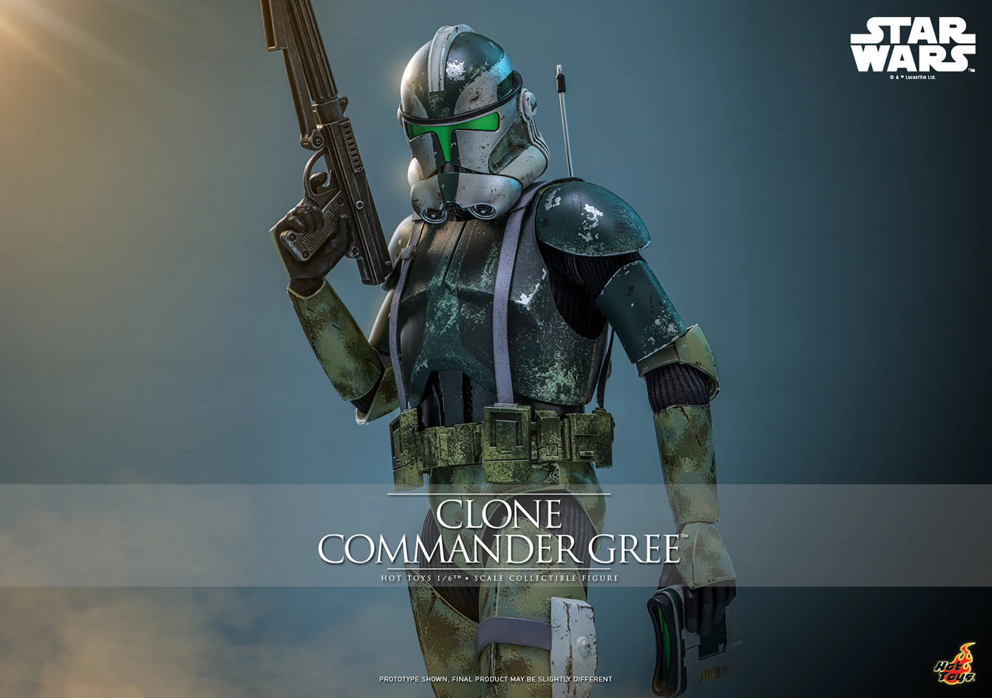 PRE-ORDER Star Wars Revenge of the Sith Clone Commander Gree 1/6th Scale Figure