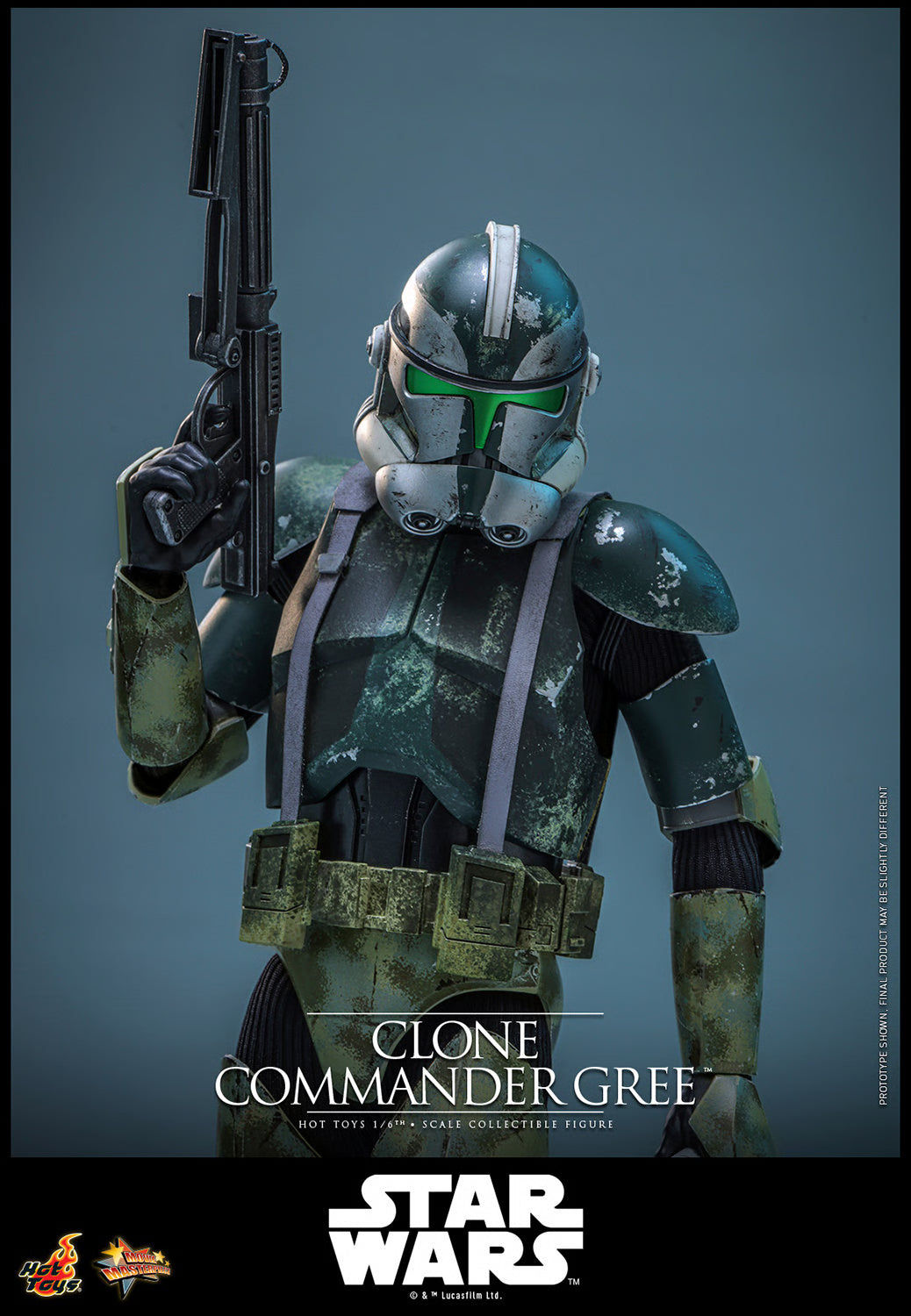PRE-ORDER Star Wars Revenge of the Sith Clone Commander Gree 1/6th Scale Figure