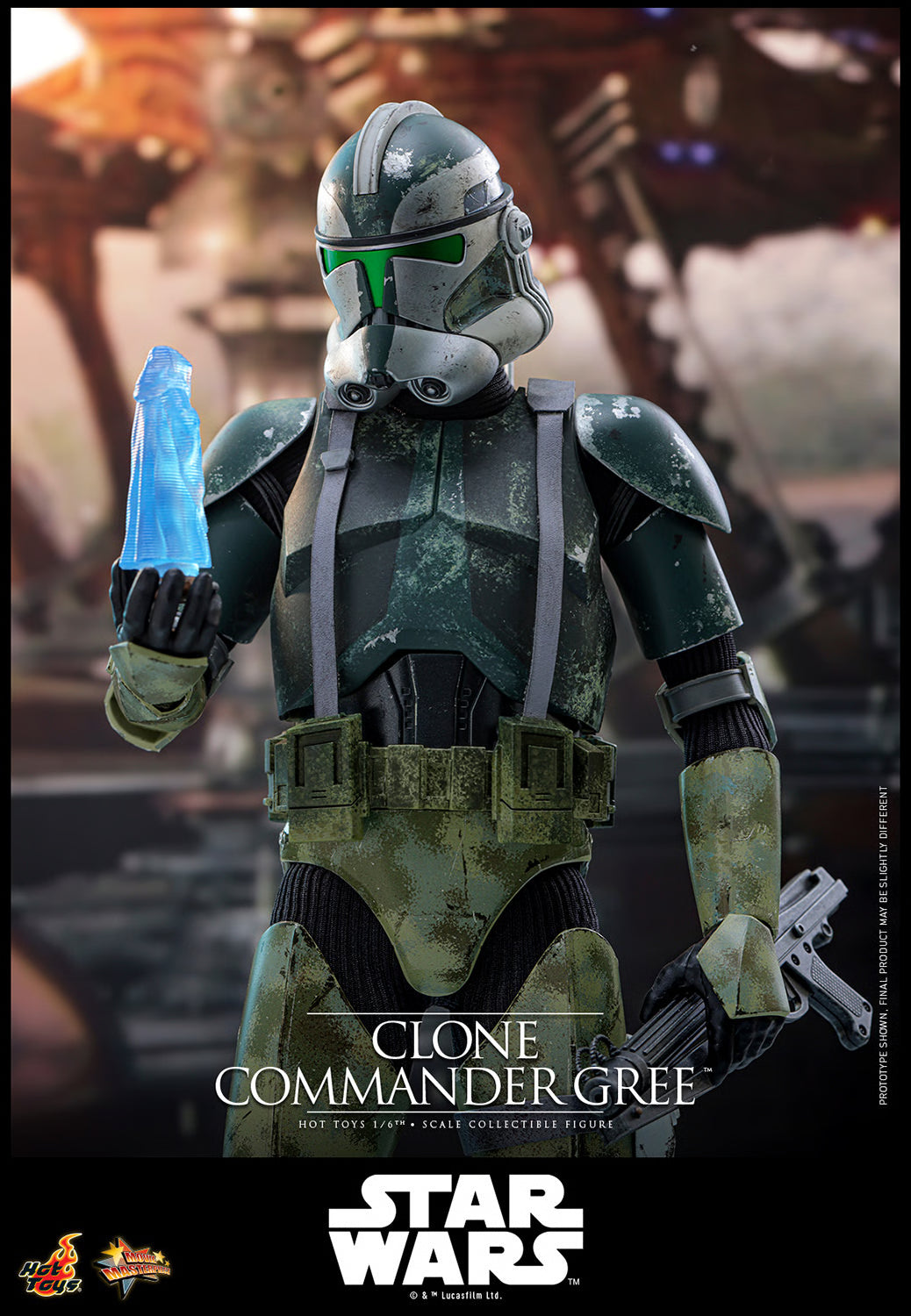 PRE-ORDER Star Wars Revenge of the Sith Clone Commander Gree 1/6th Scale Figure