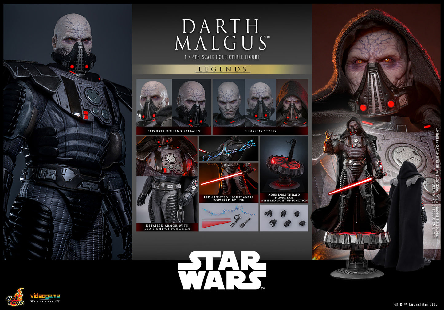 PRE-ORDER Darth Malgus™ Sixth Scale Figure Hot Toys