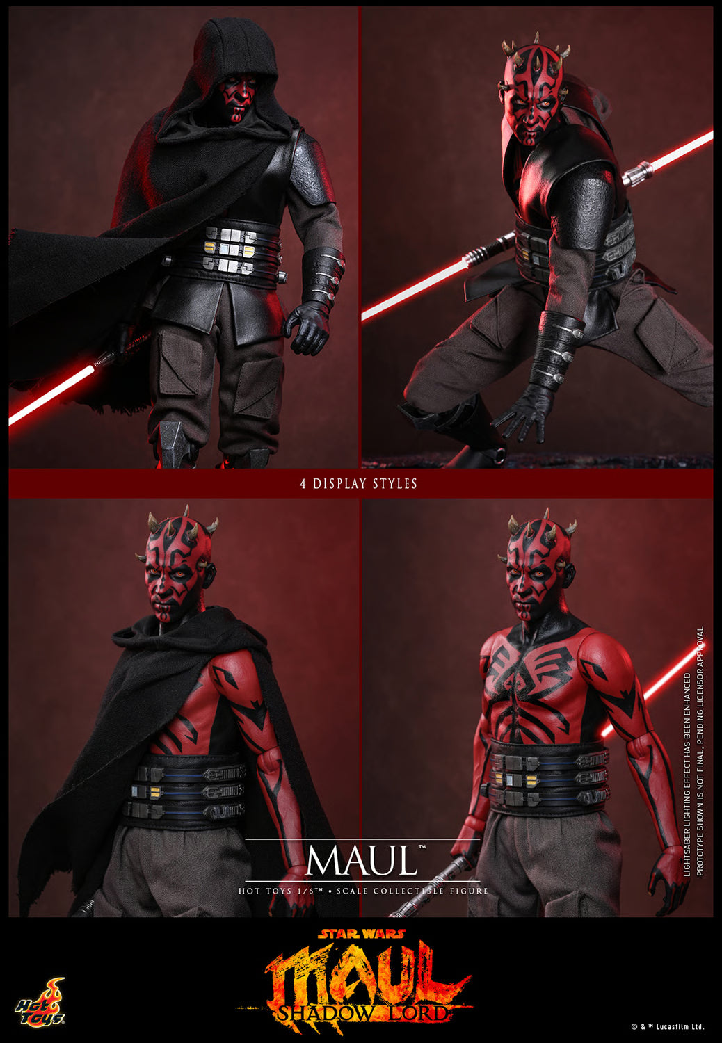 PRE-ORDER Hot Toys Star Wars Maul Shadow Lord Darth Maul 1/6th Figure